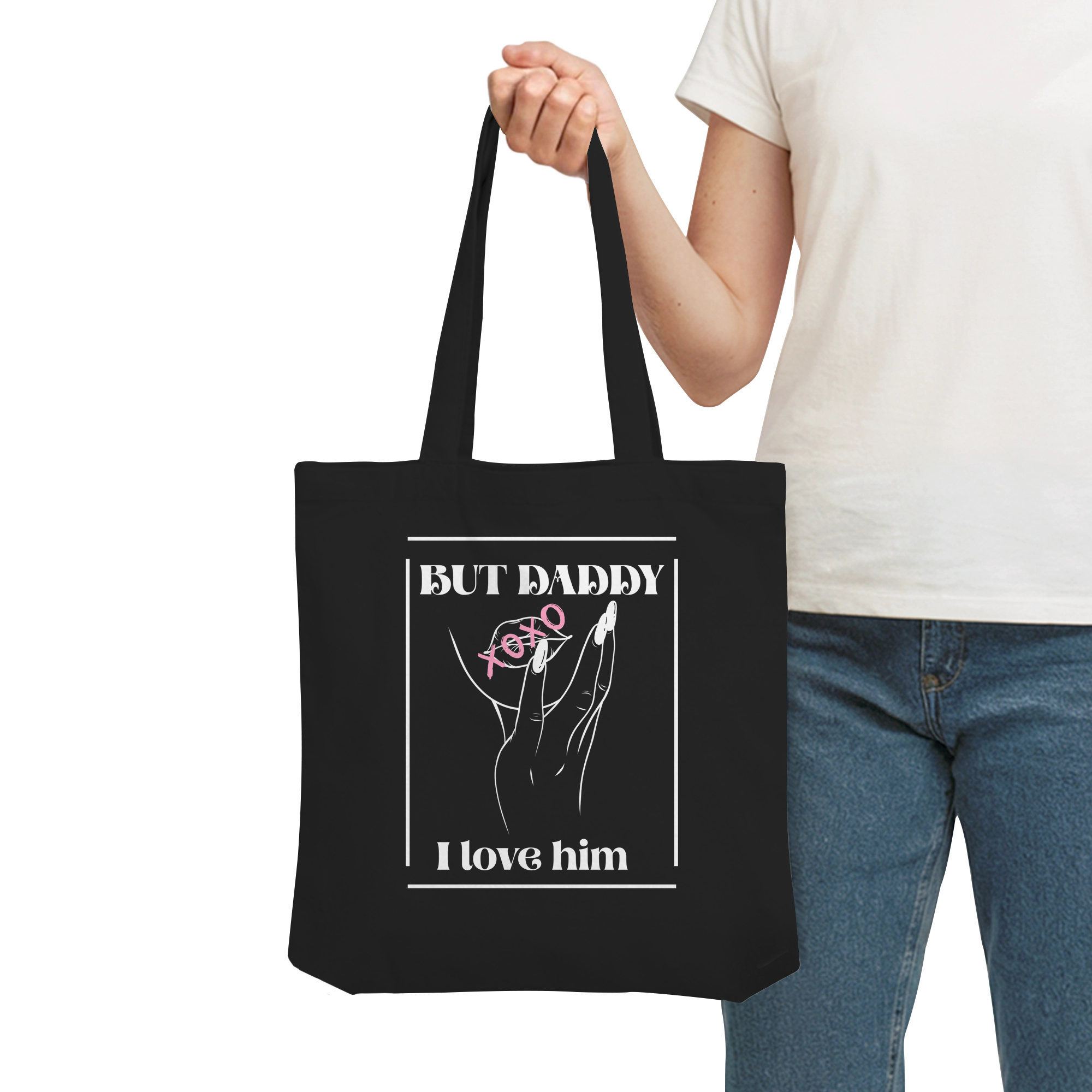 But Daddy I Love Him (dunkel) - Organic Tote-Bag