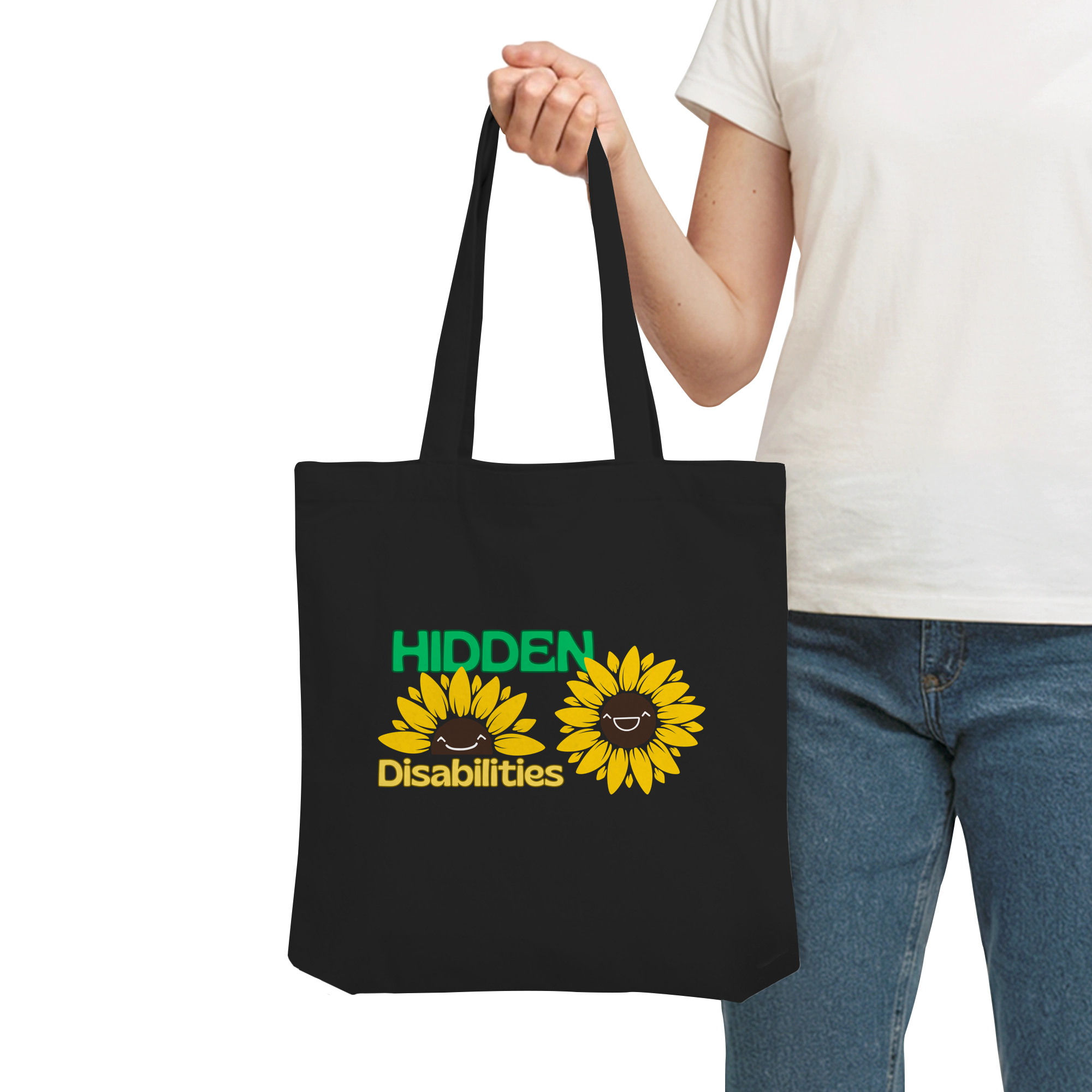 Hidden Disabilities "Sunflower Smile Edition" - Organic Tote-Bag
