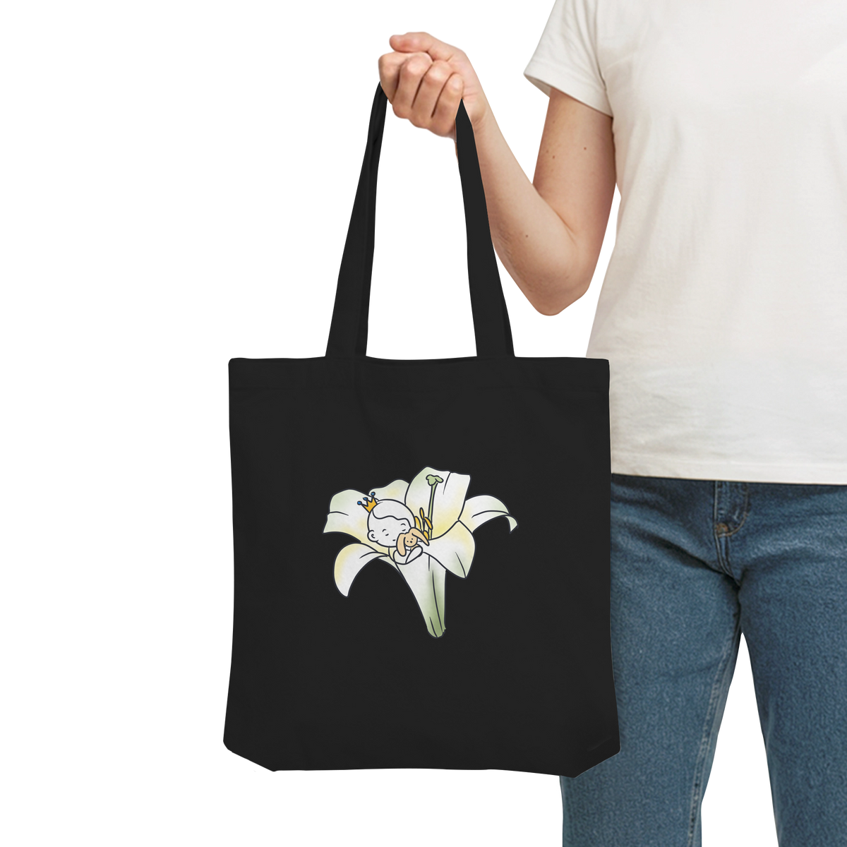 Seelenmännchen "Kuschelblume Edition" - Organic Tote-Bag