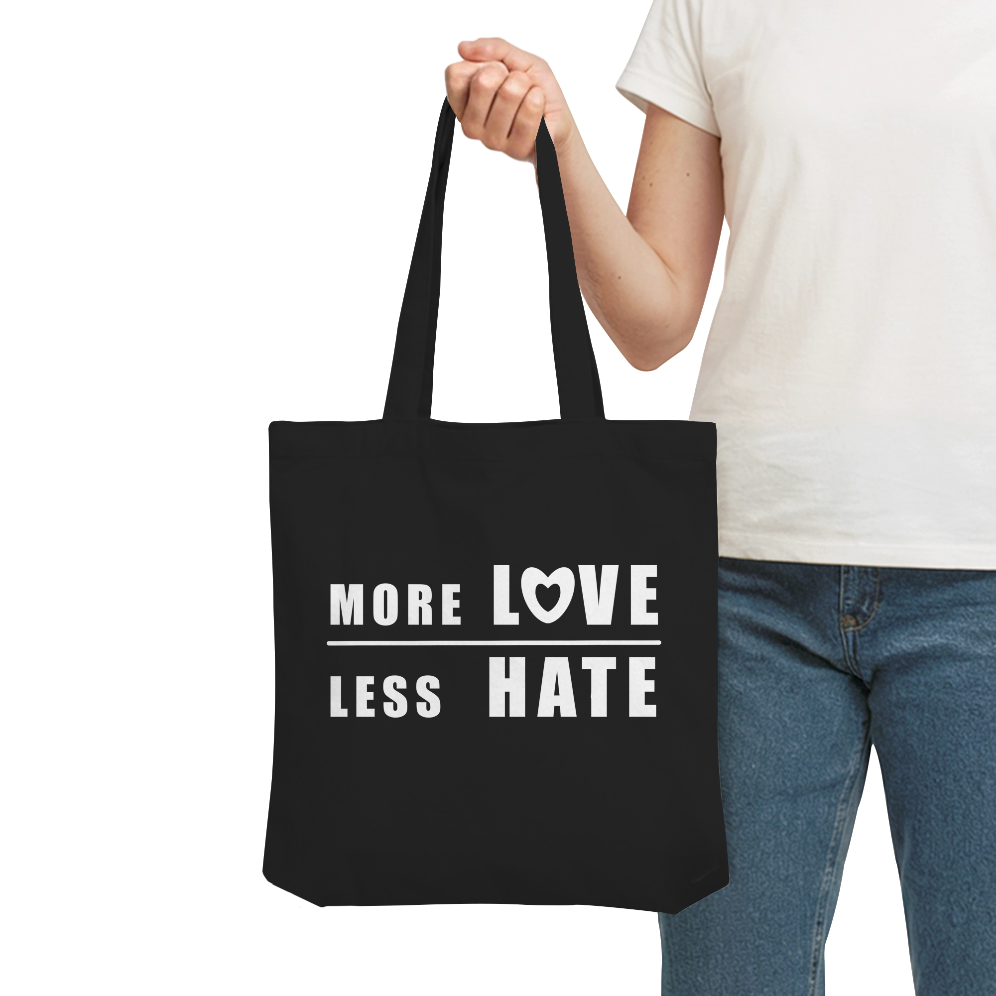 More Love Less Hate "Klare Kante Edition" - Organic Tote-Bag