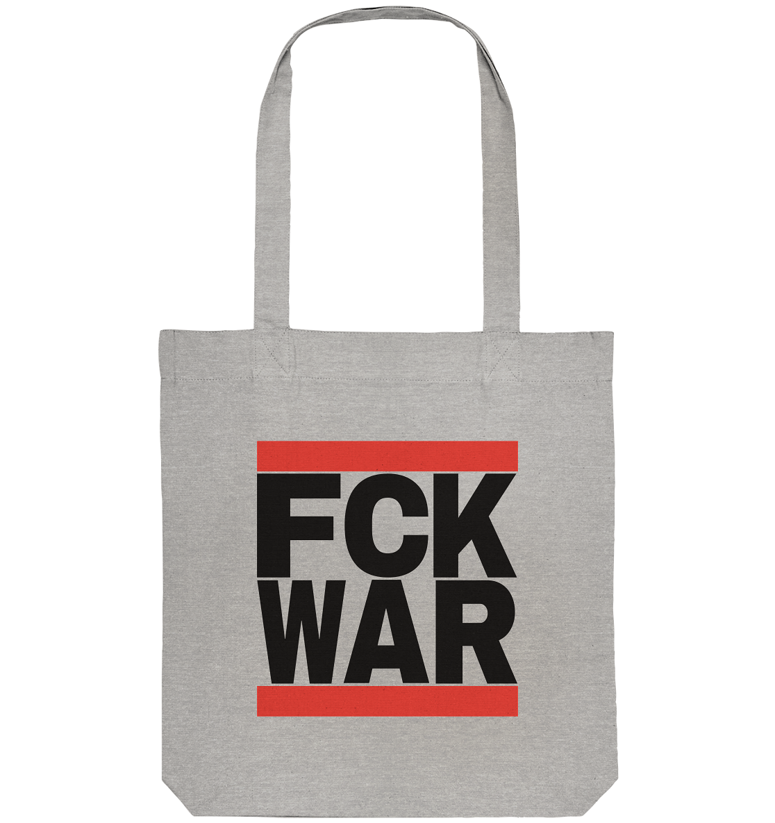 FCK WAR (schwarze Schrift) - Organic Tote-Bag