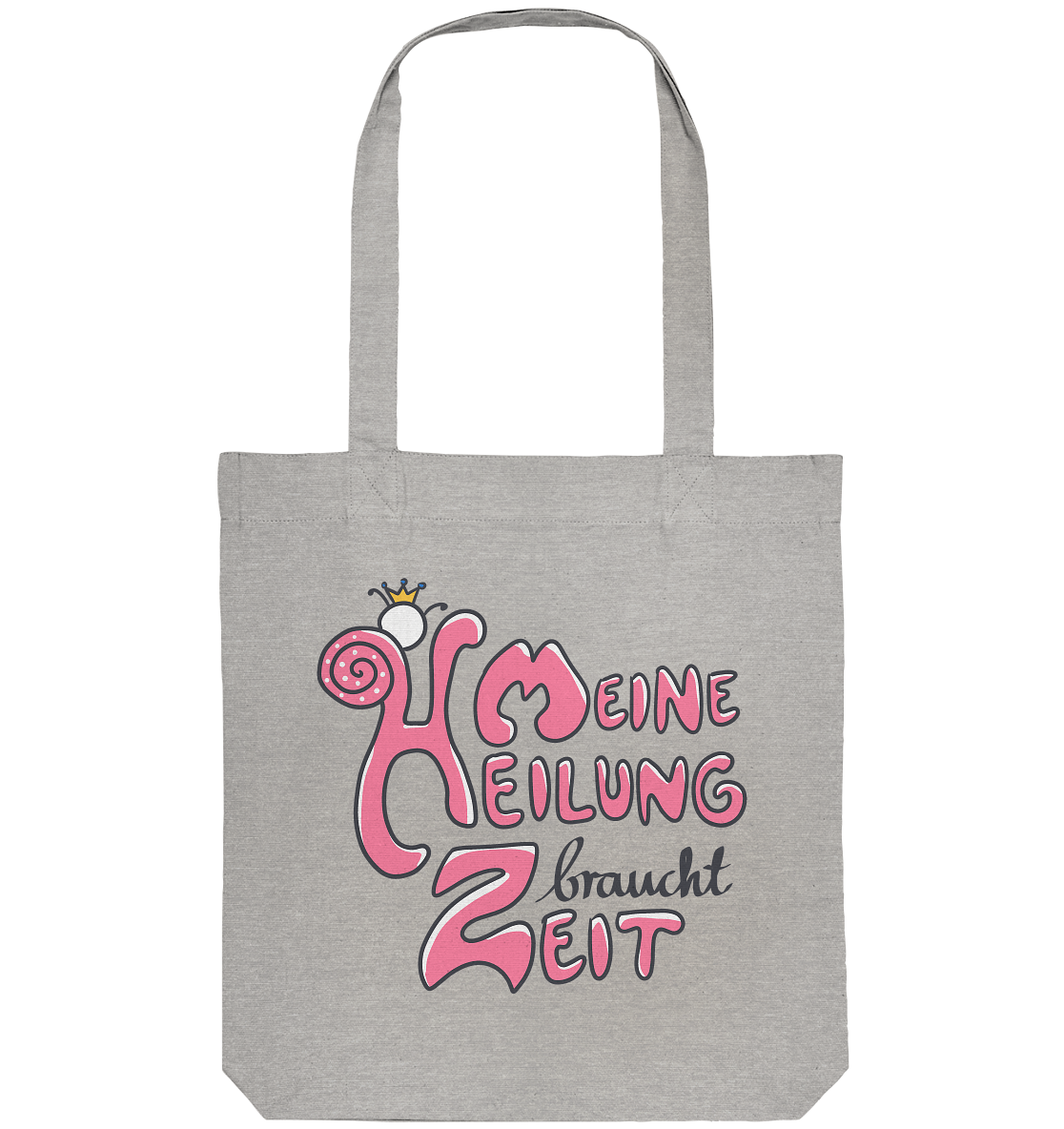 Meine Heilung braucht Zeit "Pinke Edition" - Organic Tote-Bag
