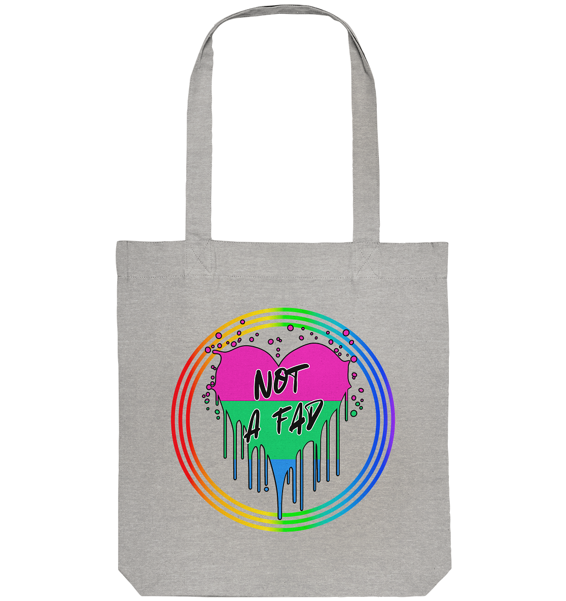 Polysexual Not a Fad "Regenbogenkreis Edition" - Organic Tote-Bag