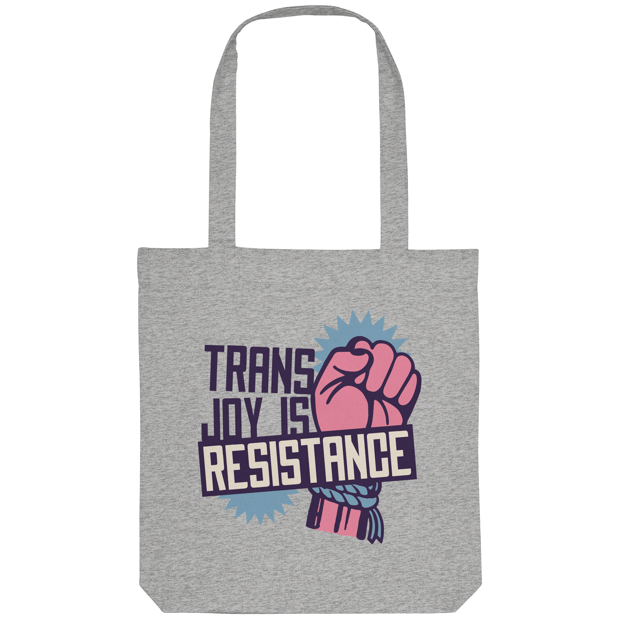 Trans Joy Is Resistance "Raised Fist Edition" - Organic Tote-Bag