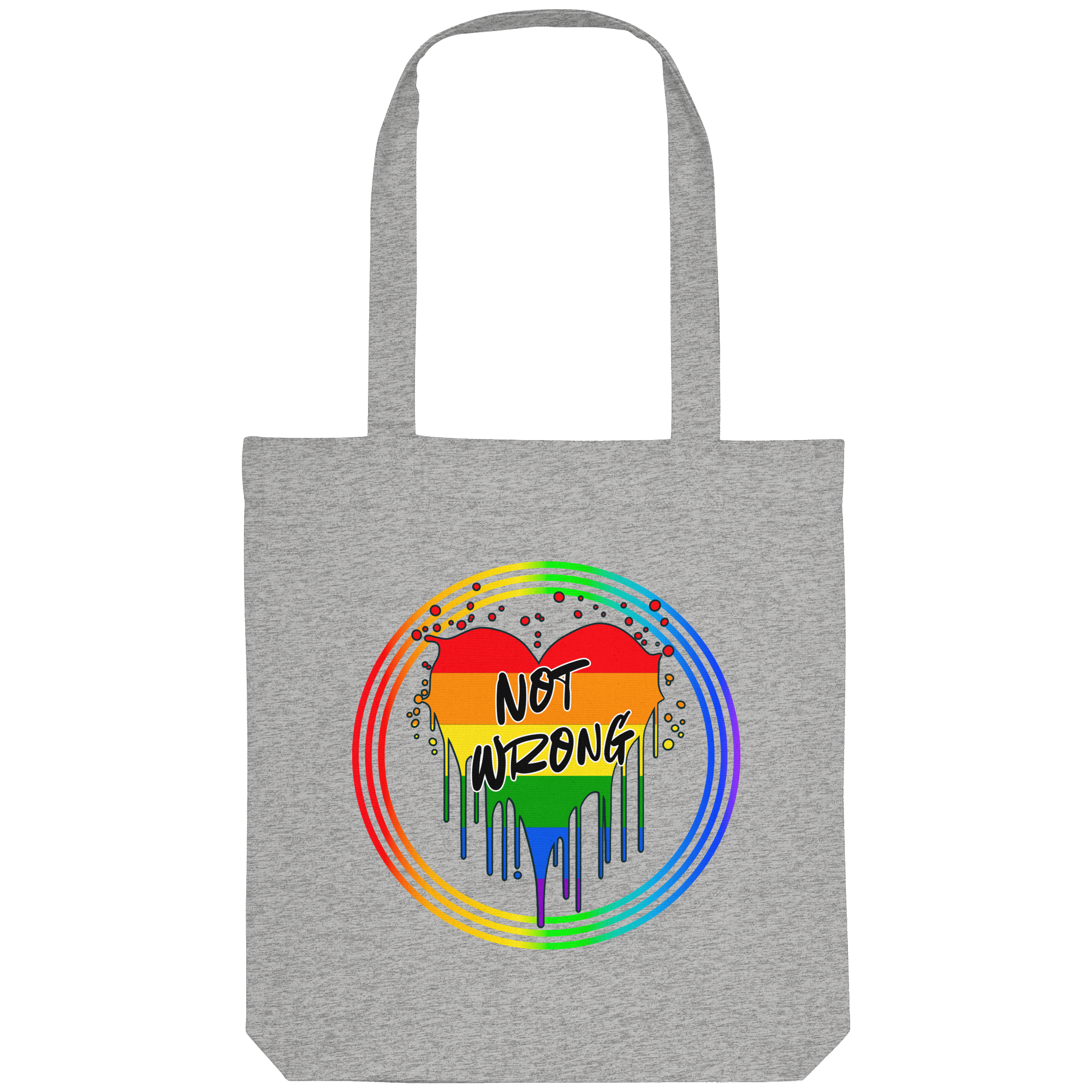 Queer Not Wrong "Regenbogenkreis Edition" - Organic Tote-Bag