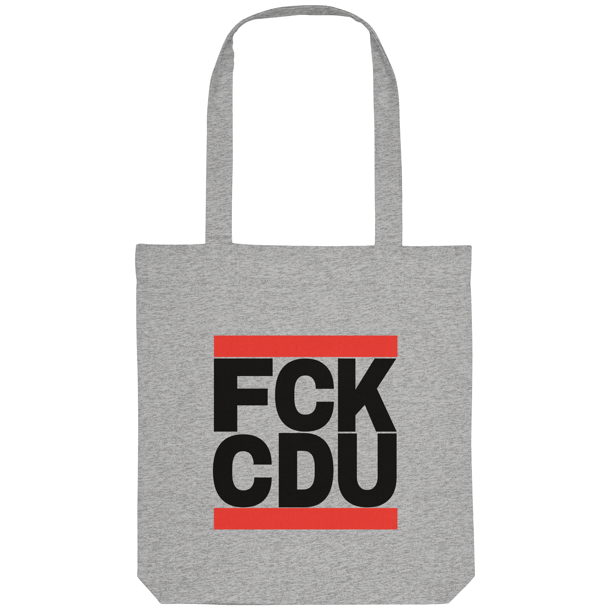 FCK CDU (schwarze Schrift) - Organic Tote-Bag