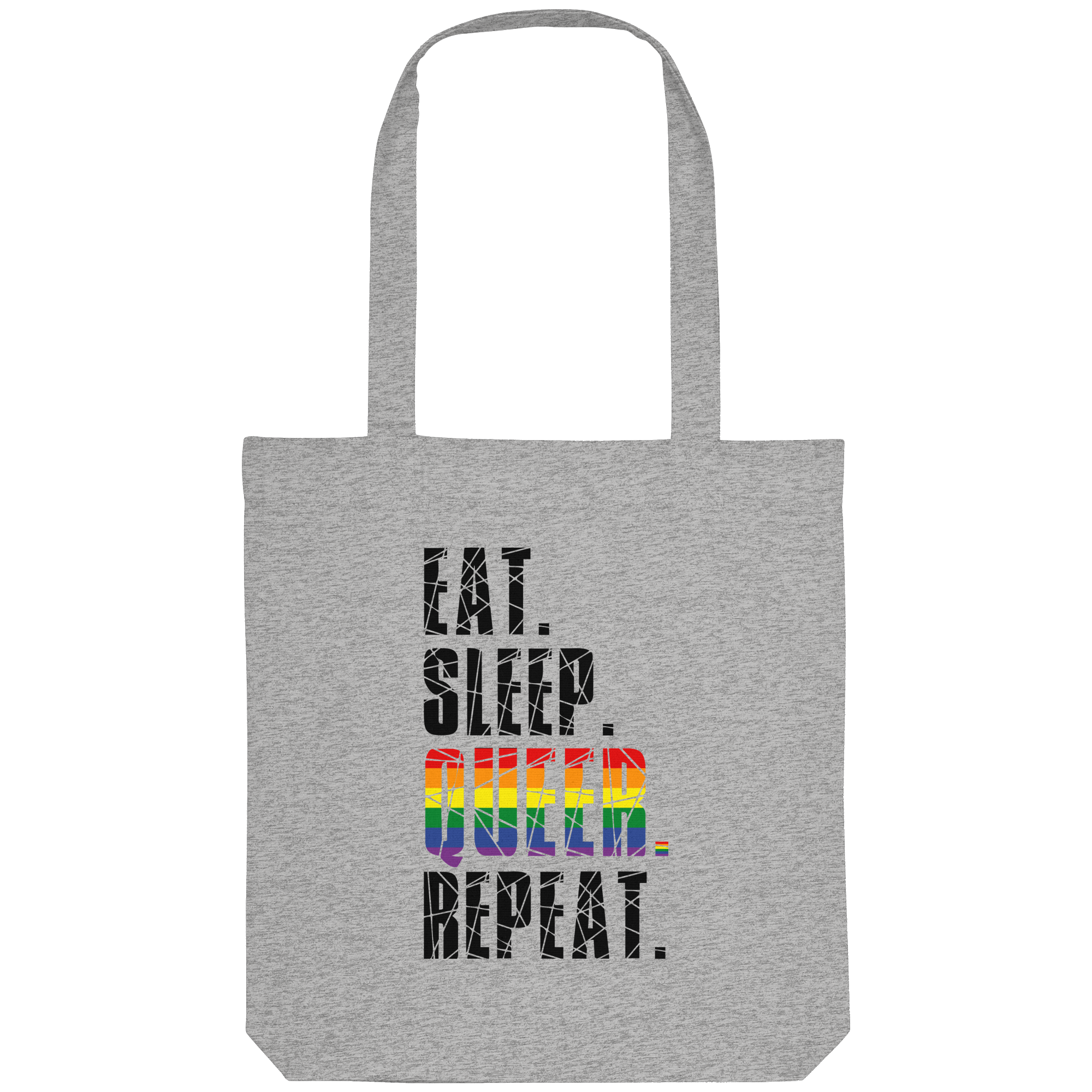 EAT. SLEEP. QUEER. REPEAT. - Organic Tote-Bag