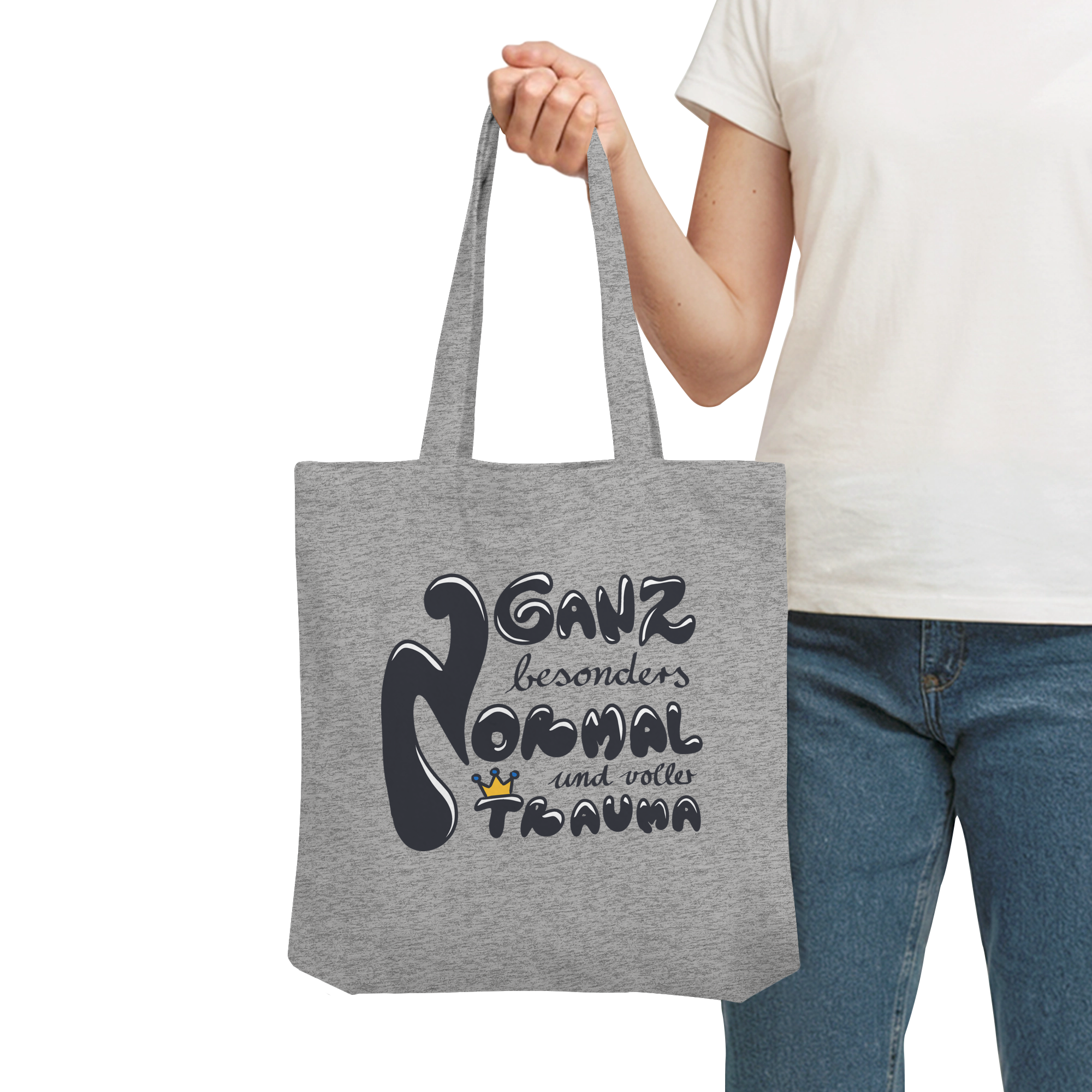 Ganz besonders Normal und voller Trauma "Schwarze Edition" - Organic Tote-Bag