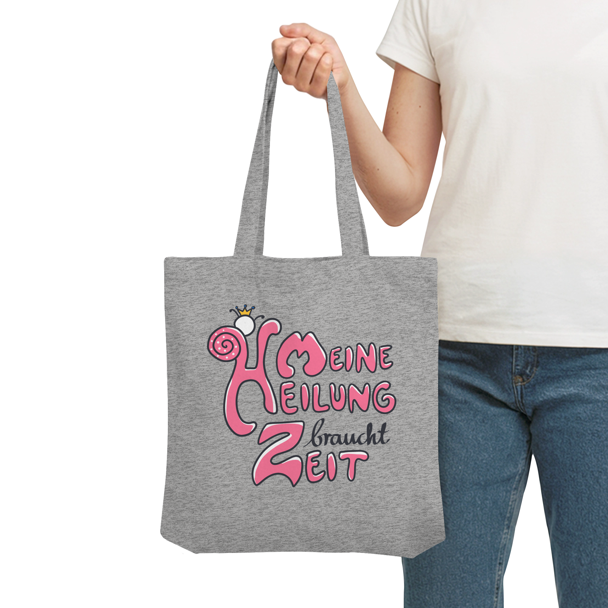 Meine Heilung braucht Zeit "Pinke Edition" - Organic Tote-Bag