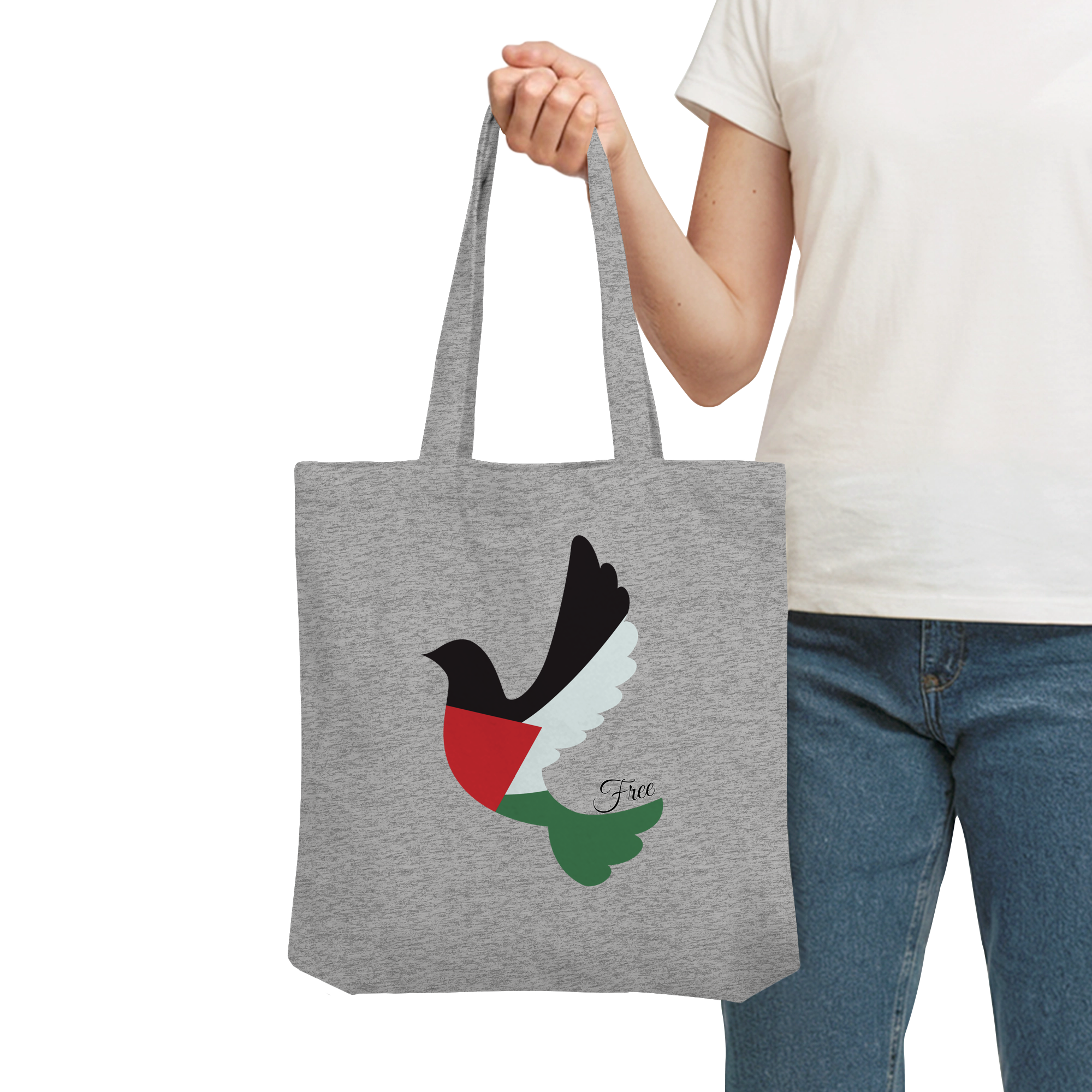 Free Palestine "Unbroken Wings Edition" - Organic Tote-Bag