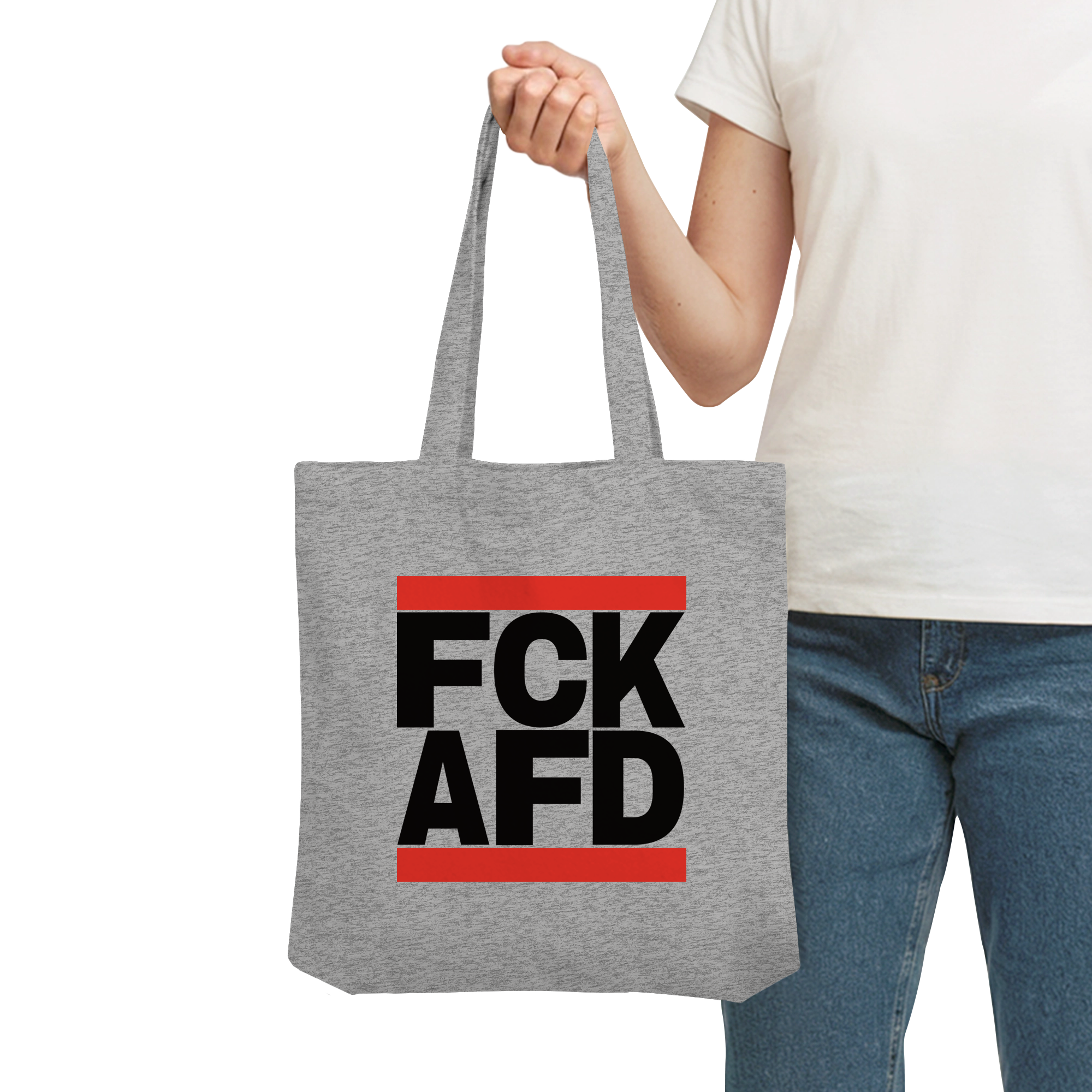 FCK AFD (schwarze Schrift) - Organic Tote-Bag