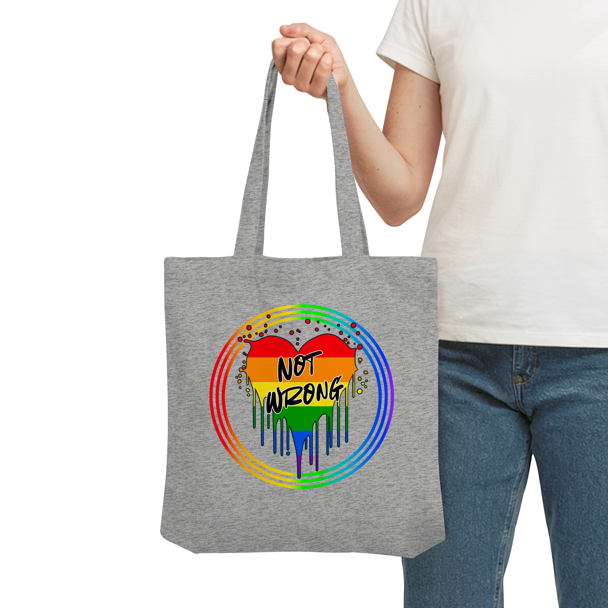 Queer Not Wrong "Regenbogenkreis Edition" - Organic Tote-Bag