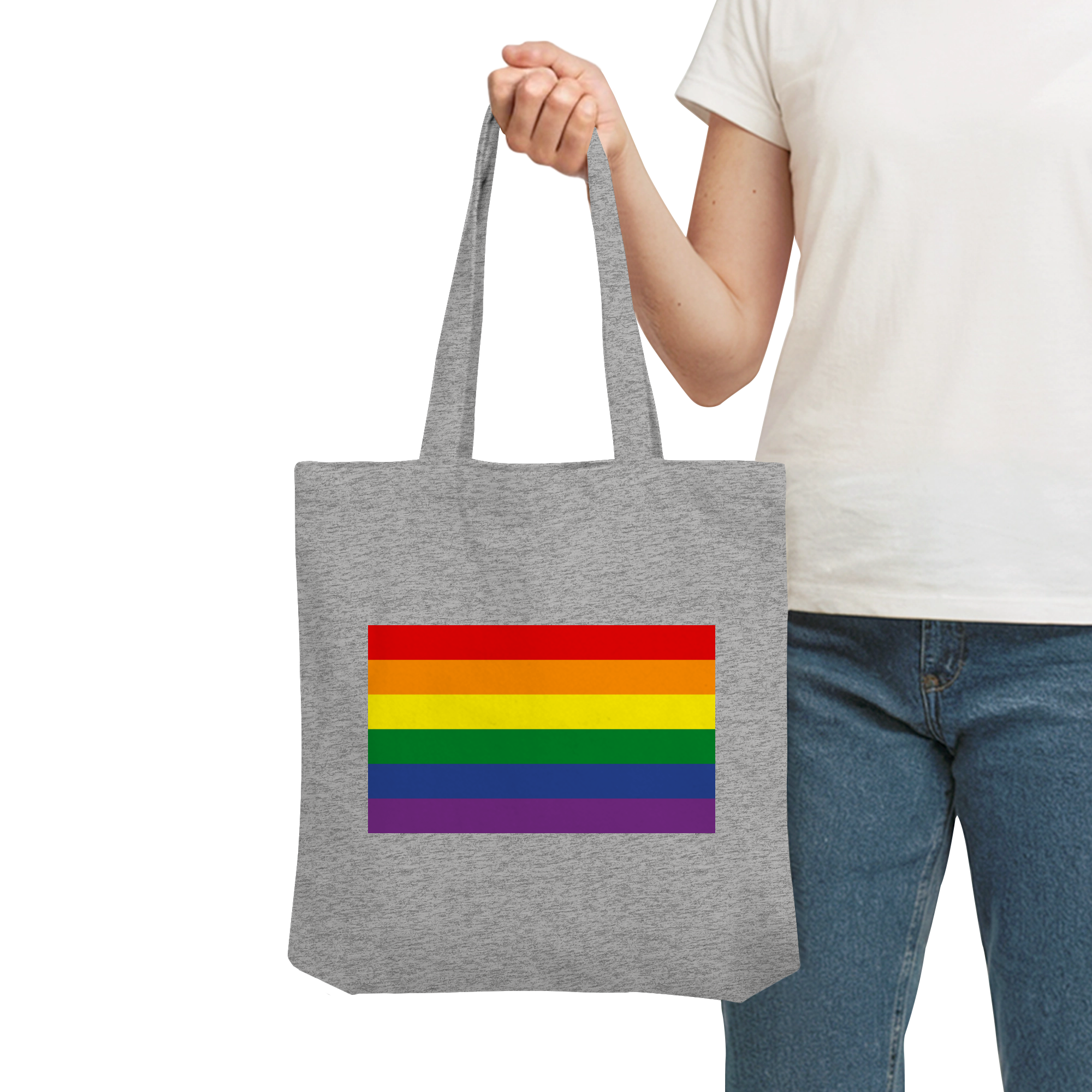 Regenbogen Pride Flag - Organic Tote-Bag