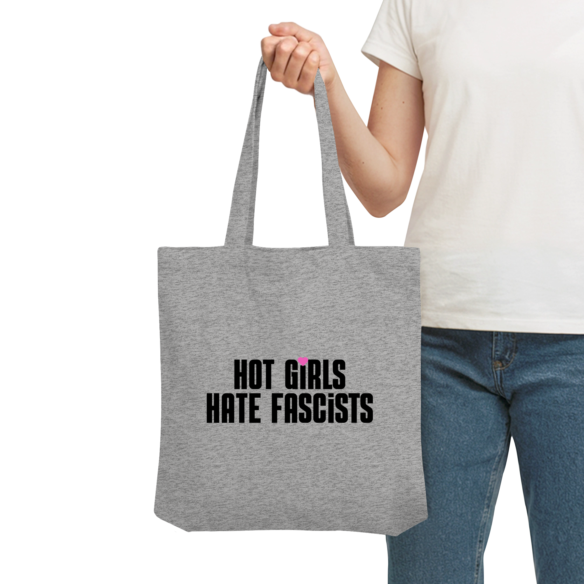 Hot Girls Hate Fascists (hell) - Organic Tote-Bag