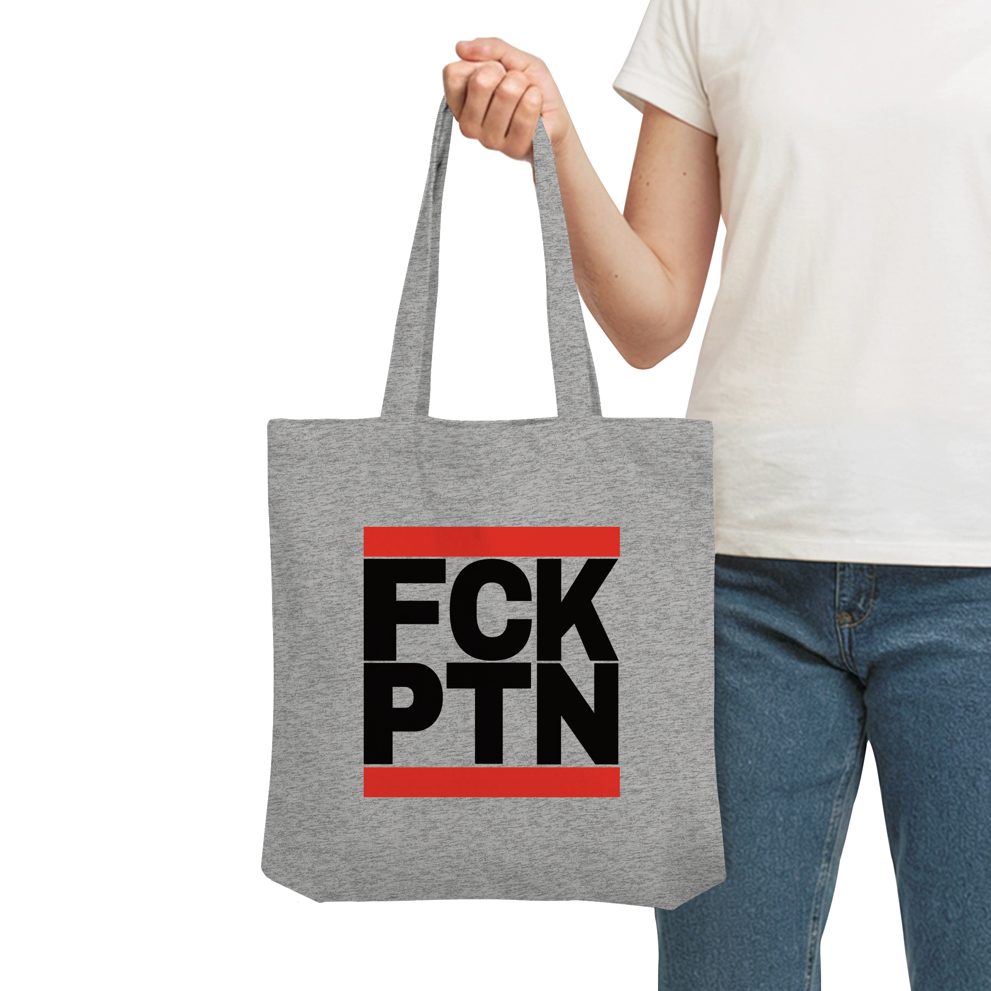FCK PTN (schwarze Schrift) - Organic Tote-Bag