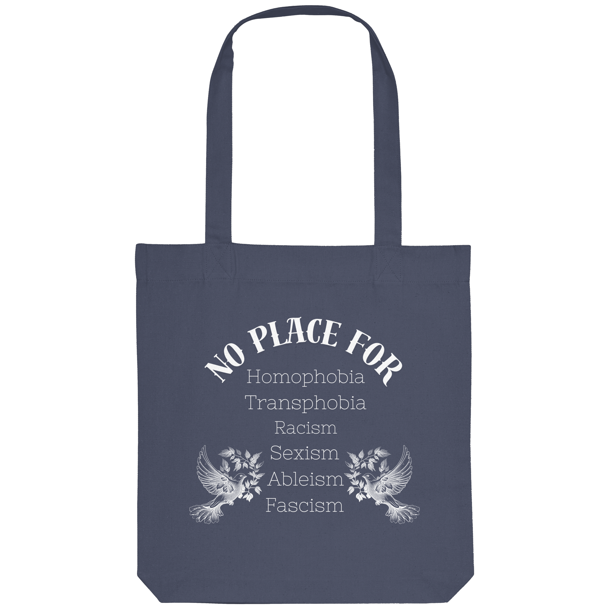 No Place For (weiße Schrift) - Organic Tote-Bag