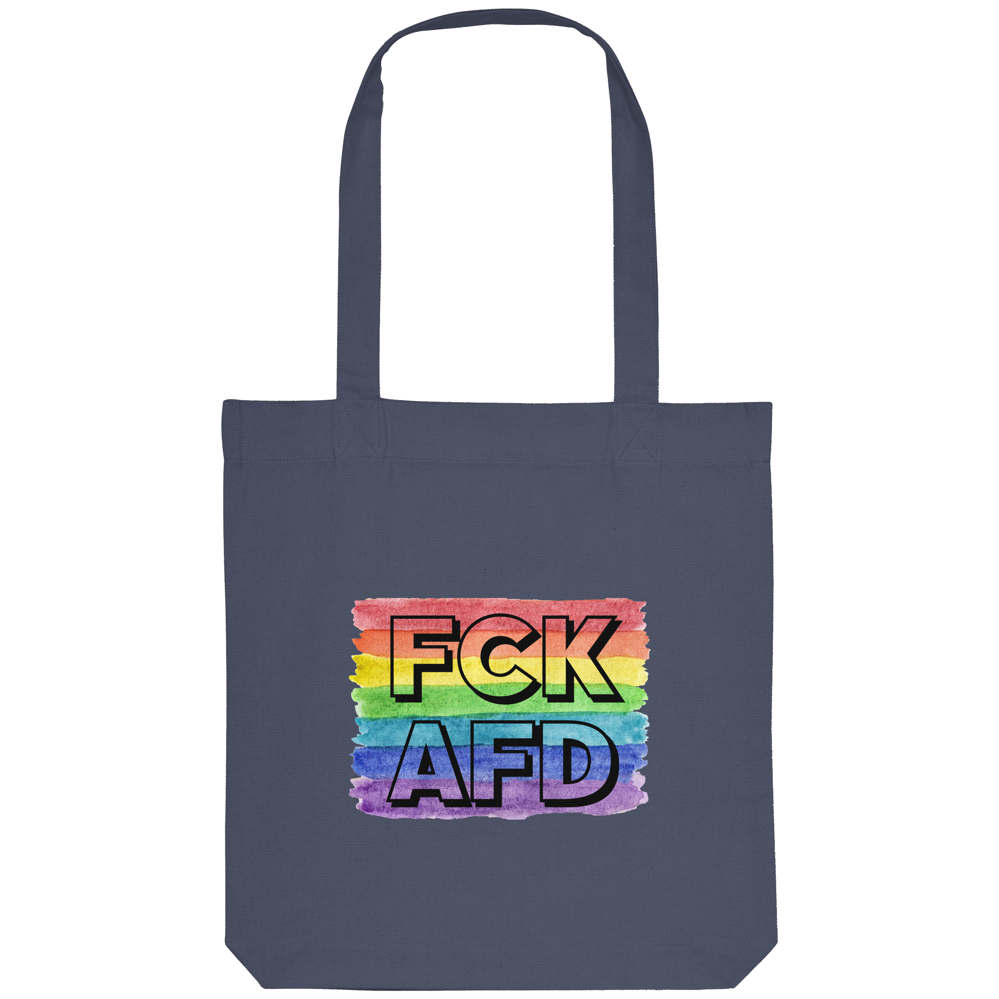 FCK AFD "Rainbow Resistance Edition" - Organic Tote-Bag
