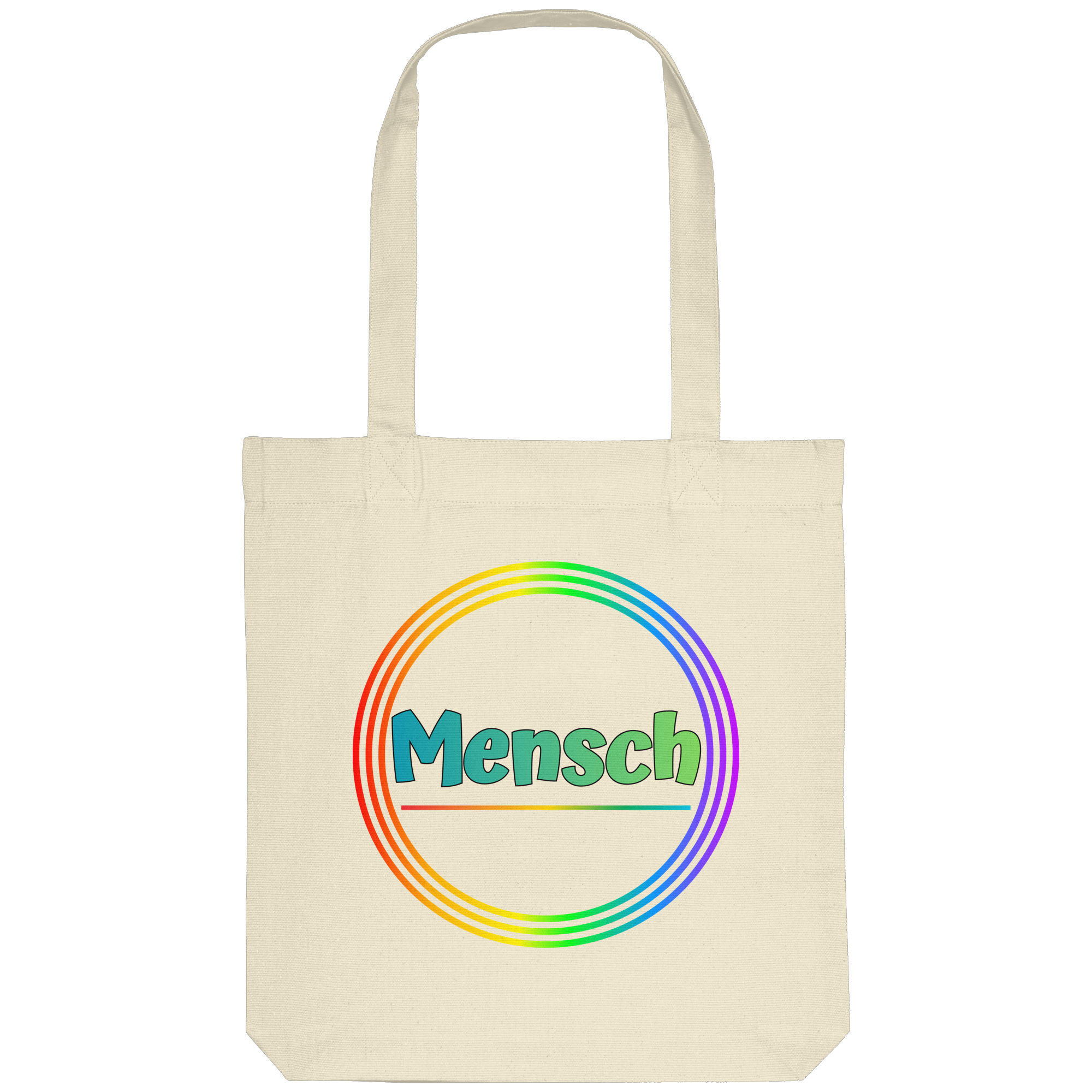 Mensch Pronomen Regenbogenkreis - Organic Tote-Bag