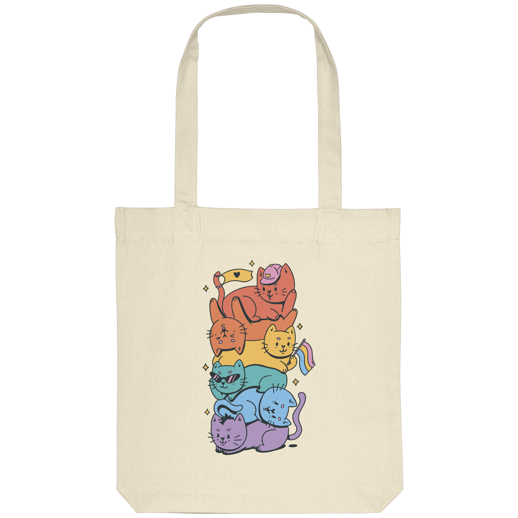 LGBTQ+ Katzen - Organic Tote-Bag