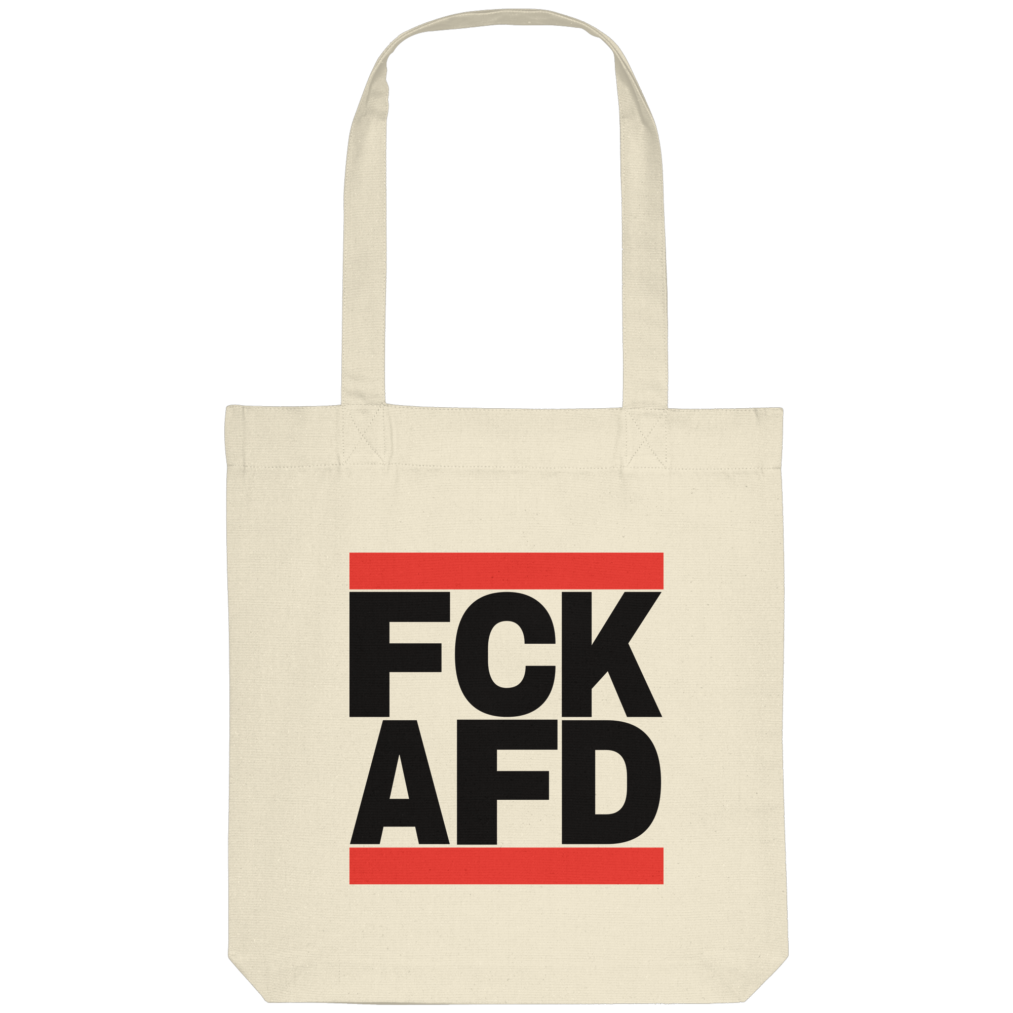 FCK AFD (schwarze Schrift) - Organic Tote-Bag