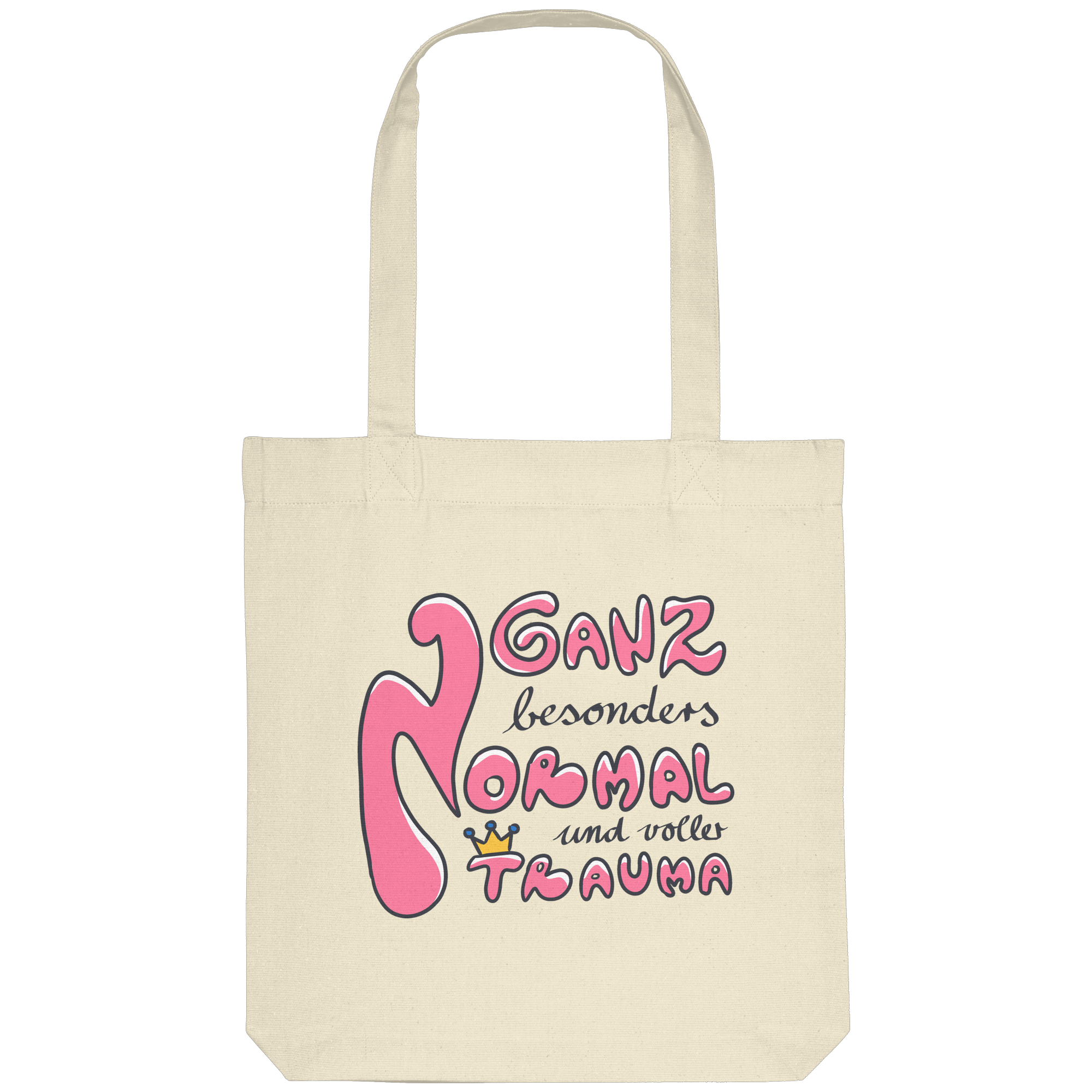 Ganz besonders Normal und voller Trauma "Pinke Edition" - Organic Tote-Bag