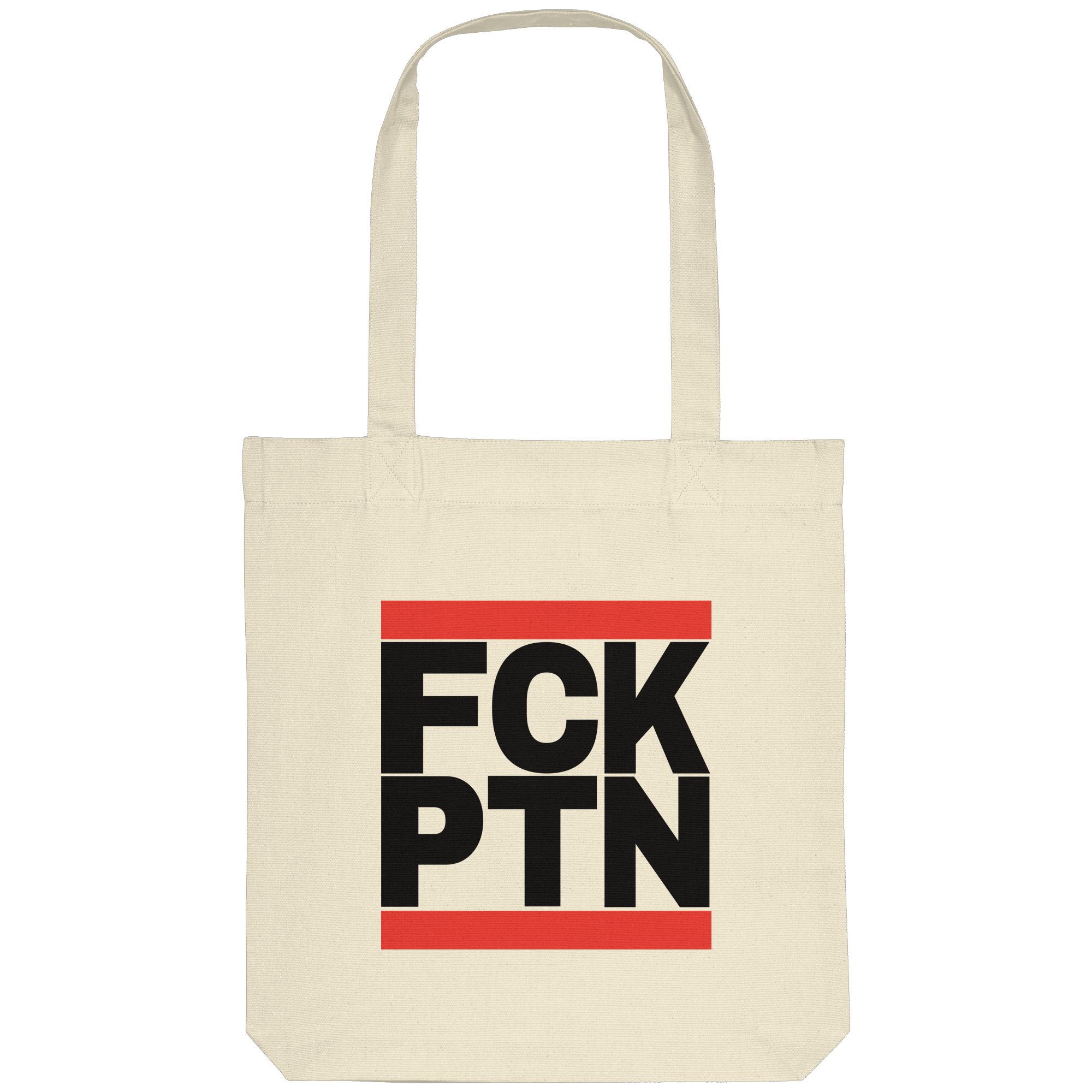 FCK PTN (schwarze Schrift) - Organic Tote-Bag