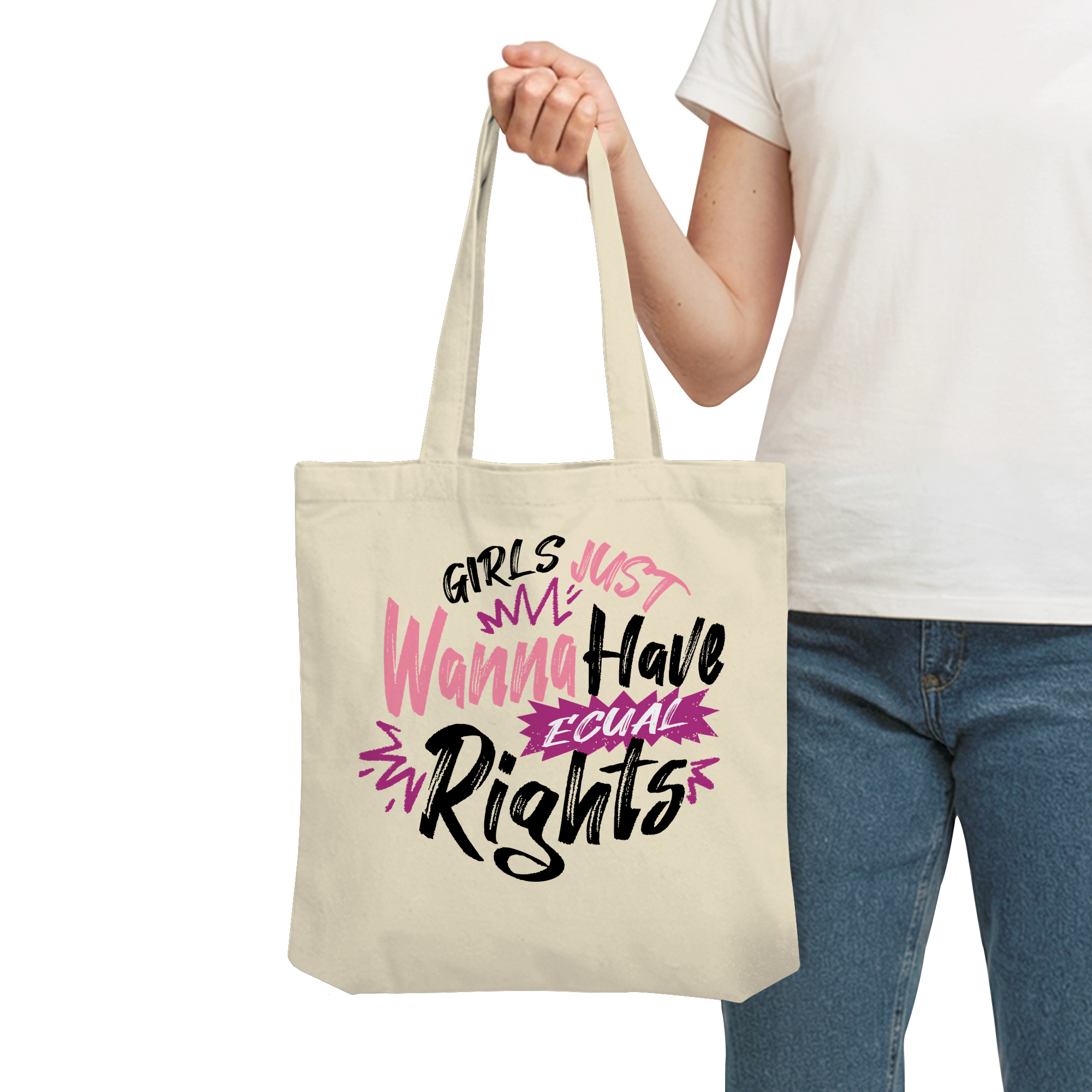 Girls Just Wanna Have Equal Rights - Organic Tote-Bag