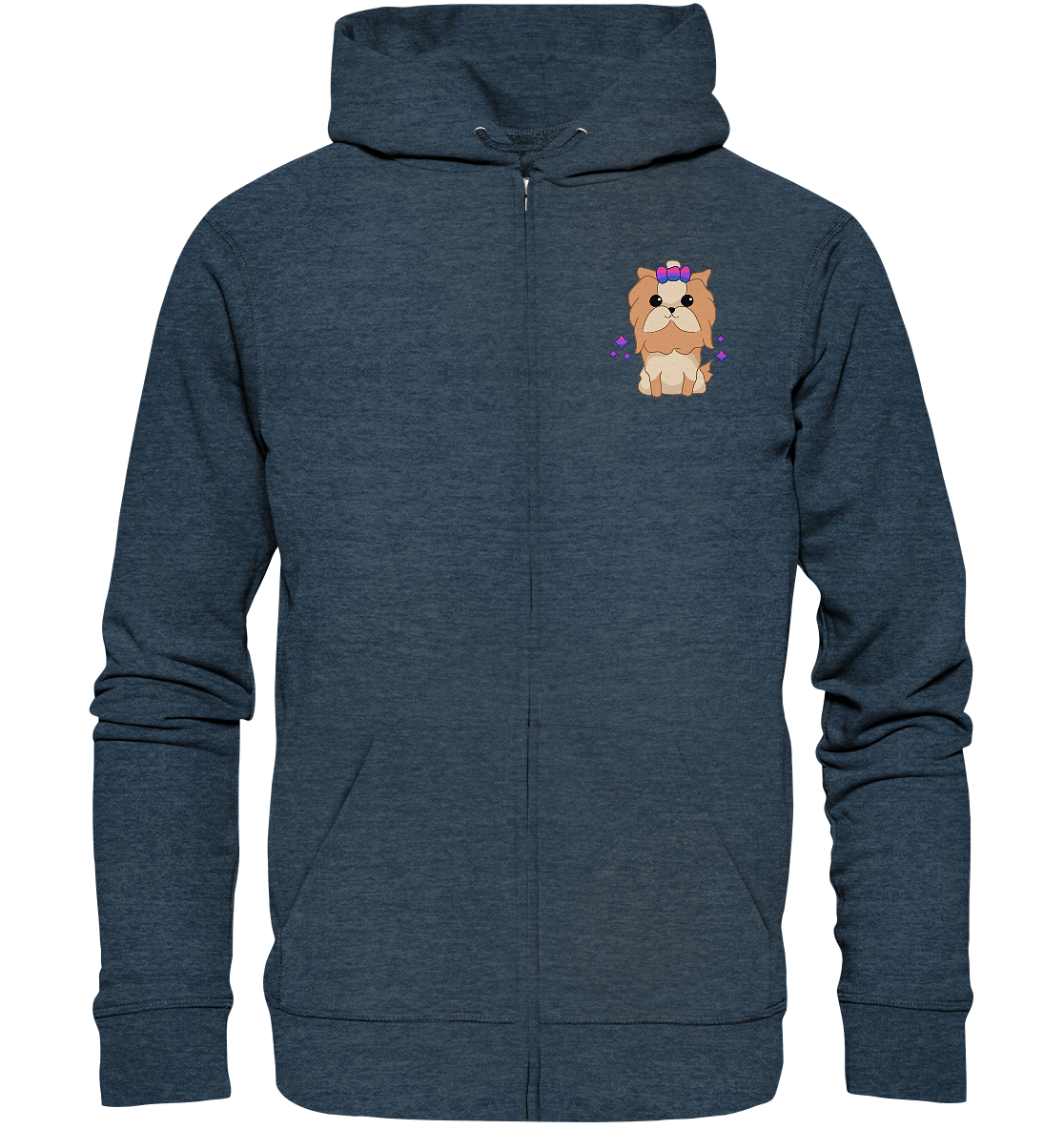 Cute Bisexual Dog Unisex Sweatjacke