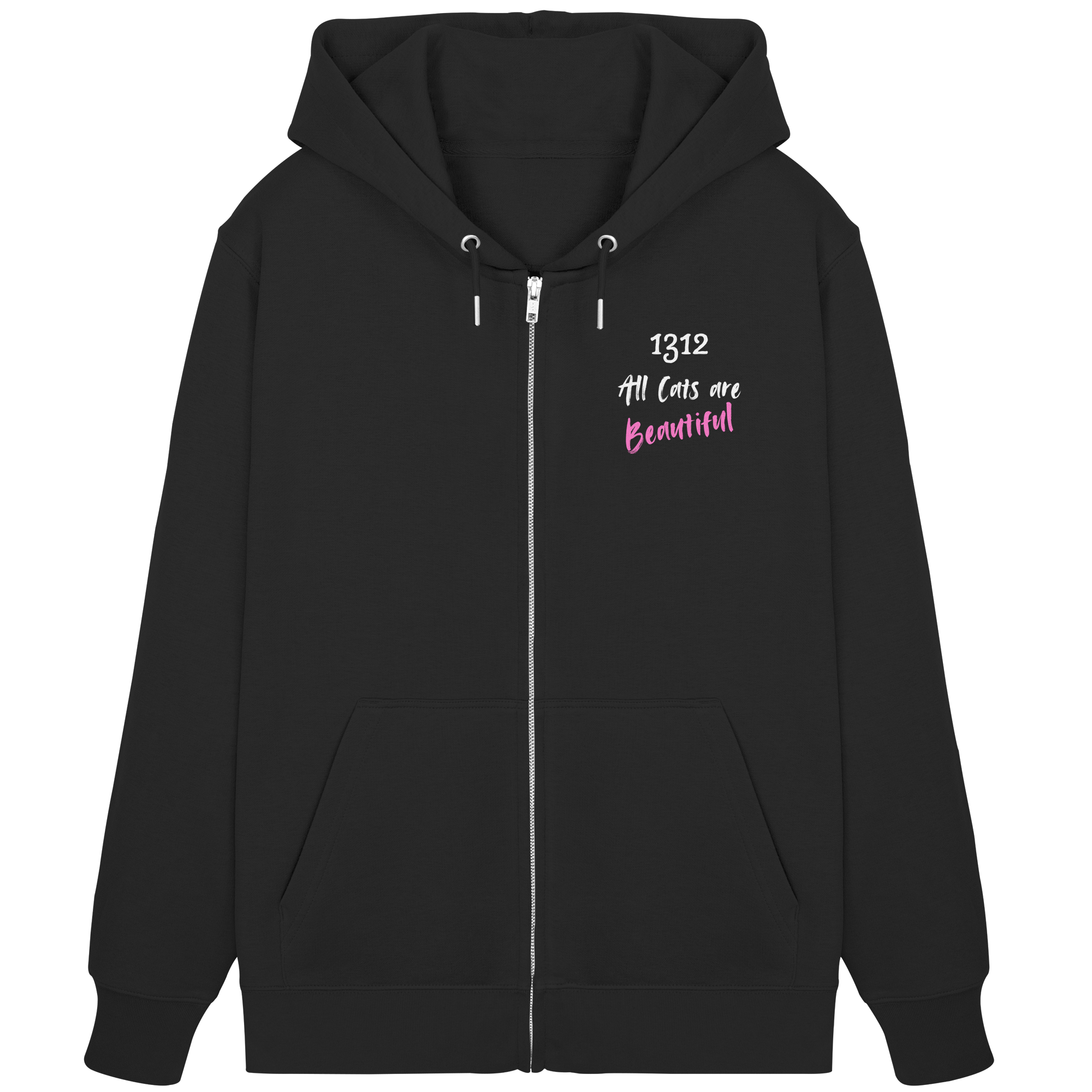 1312 All Cats are Beautiful - Organic Zipper