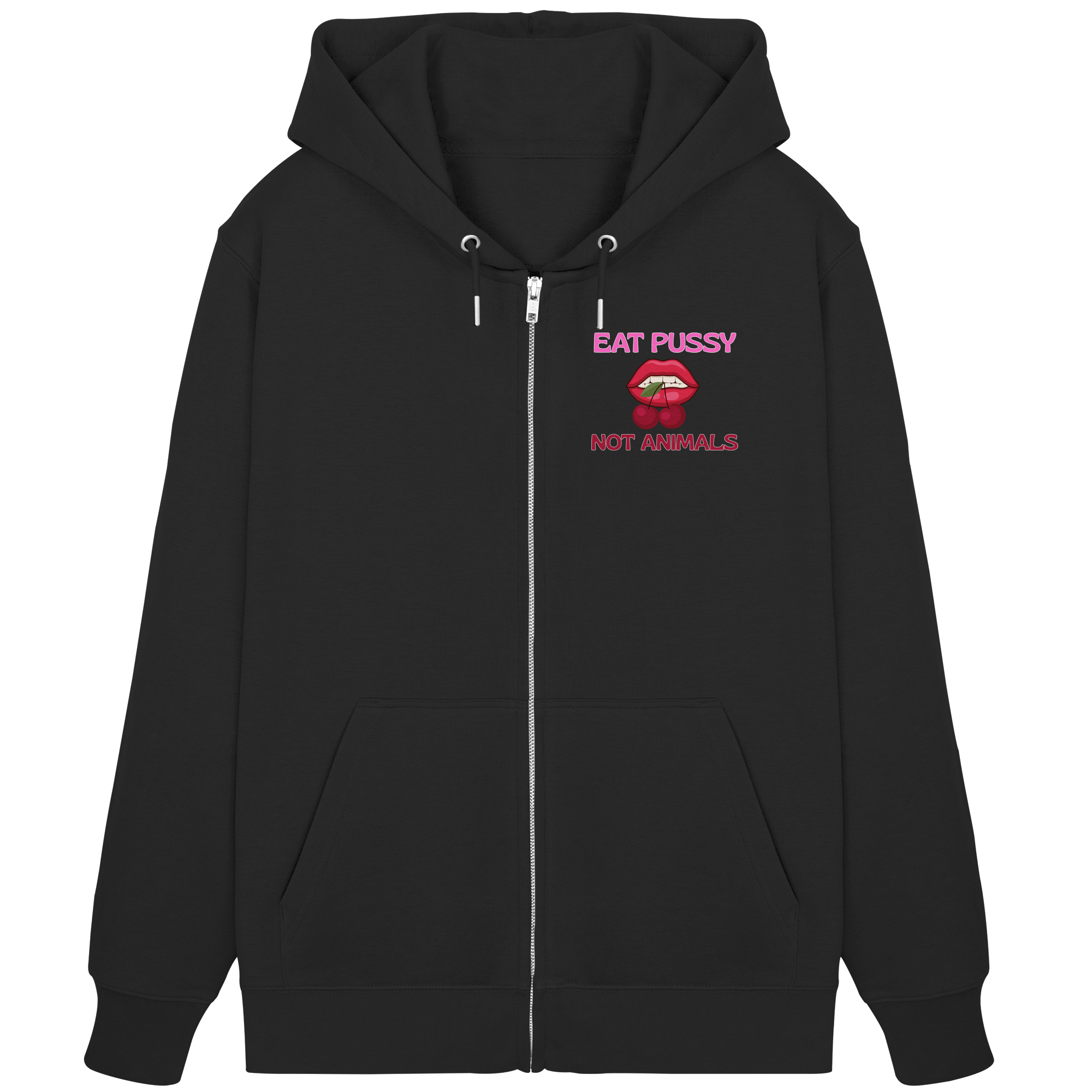 Eat Pussy Not Animals "Cherry Bite Edition" - Organic Zipper