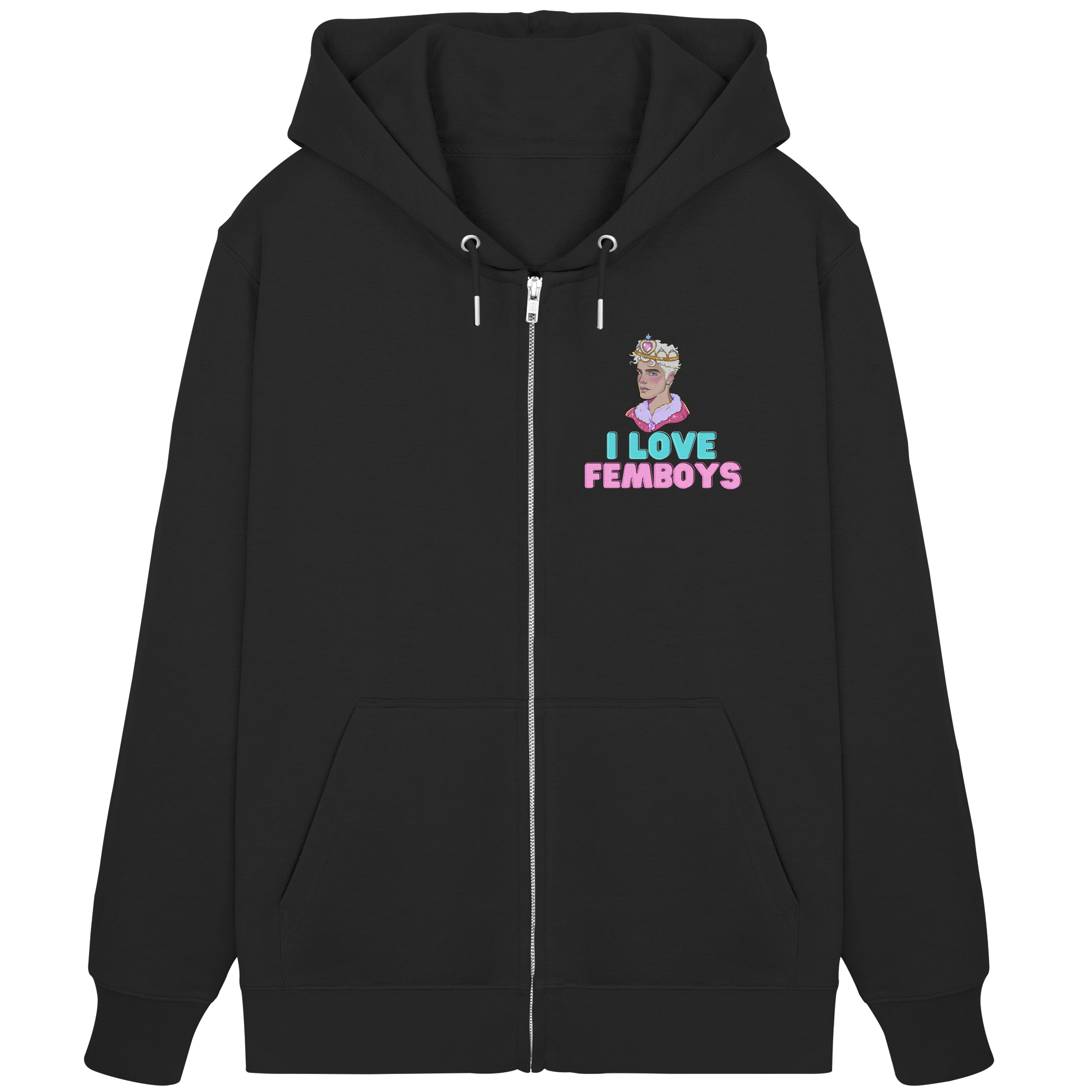 I Love Femboys "Royal Blush Edition" - Organic Zipper