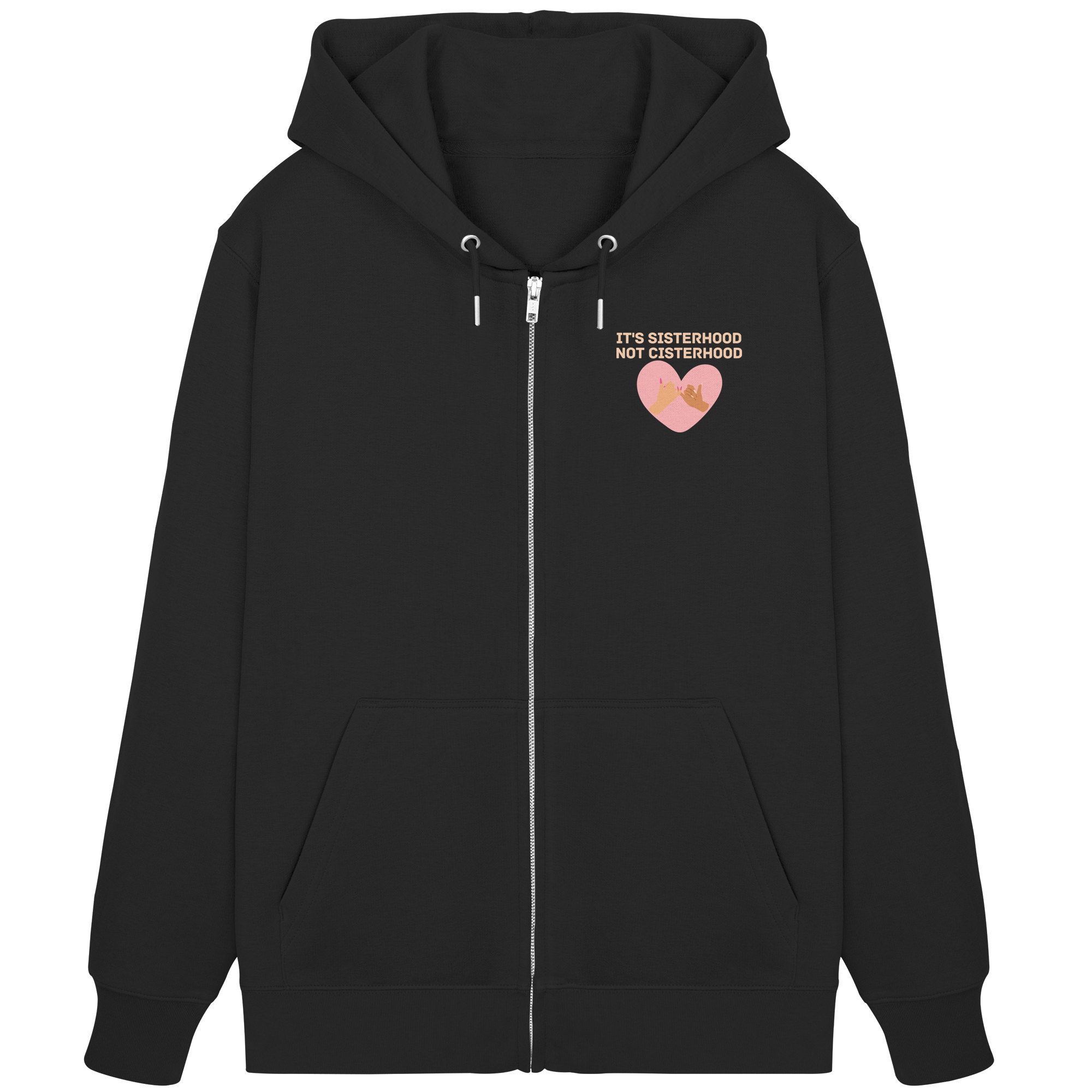 It's Sisterhood Not Cisterhood - Organic Zipper