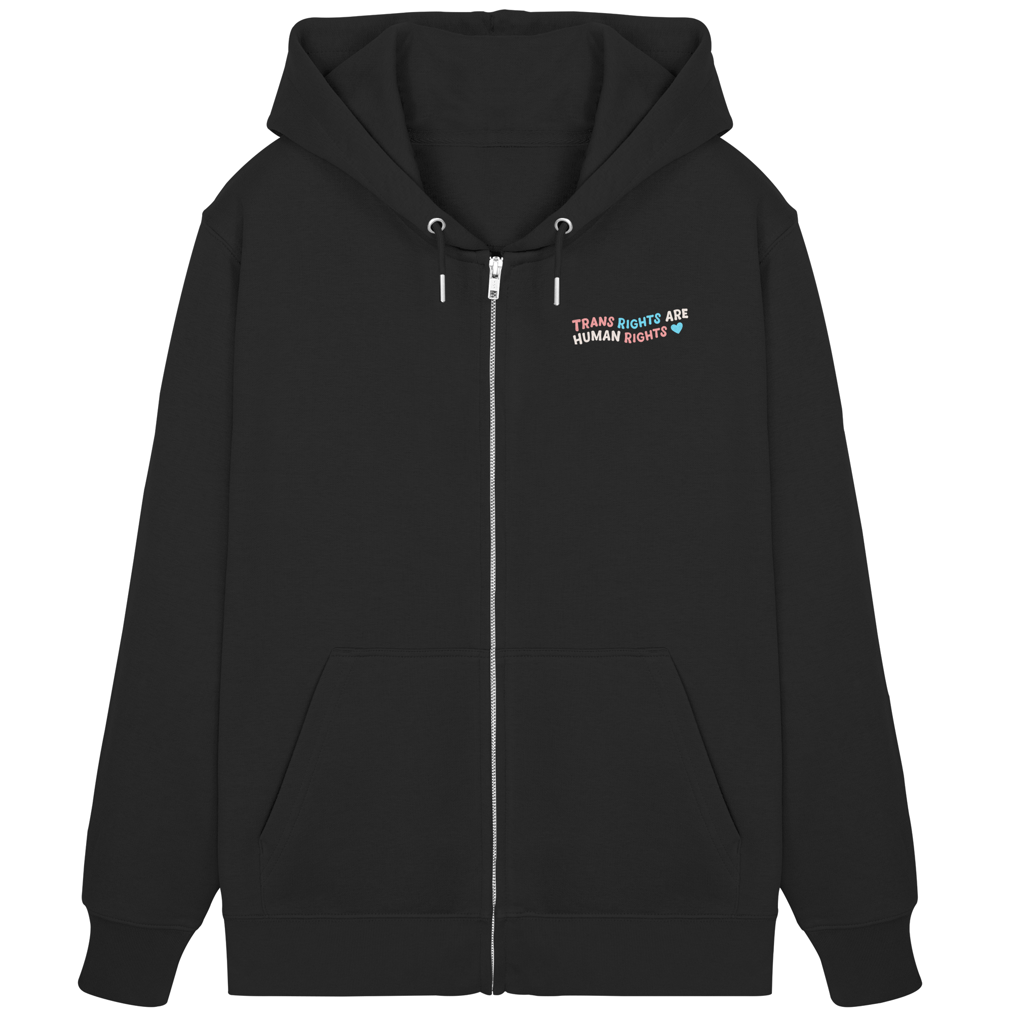 Trans Rights are Human Rights "Pastel Power Edition" - Organic Zipper