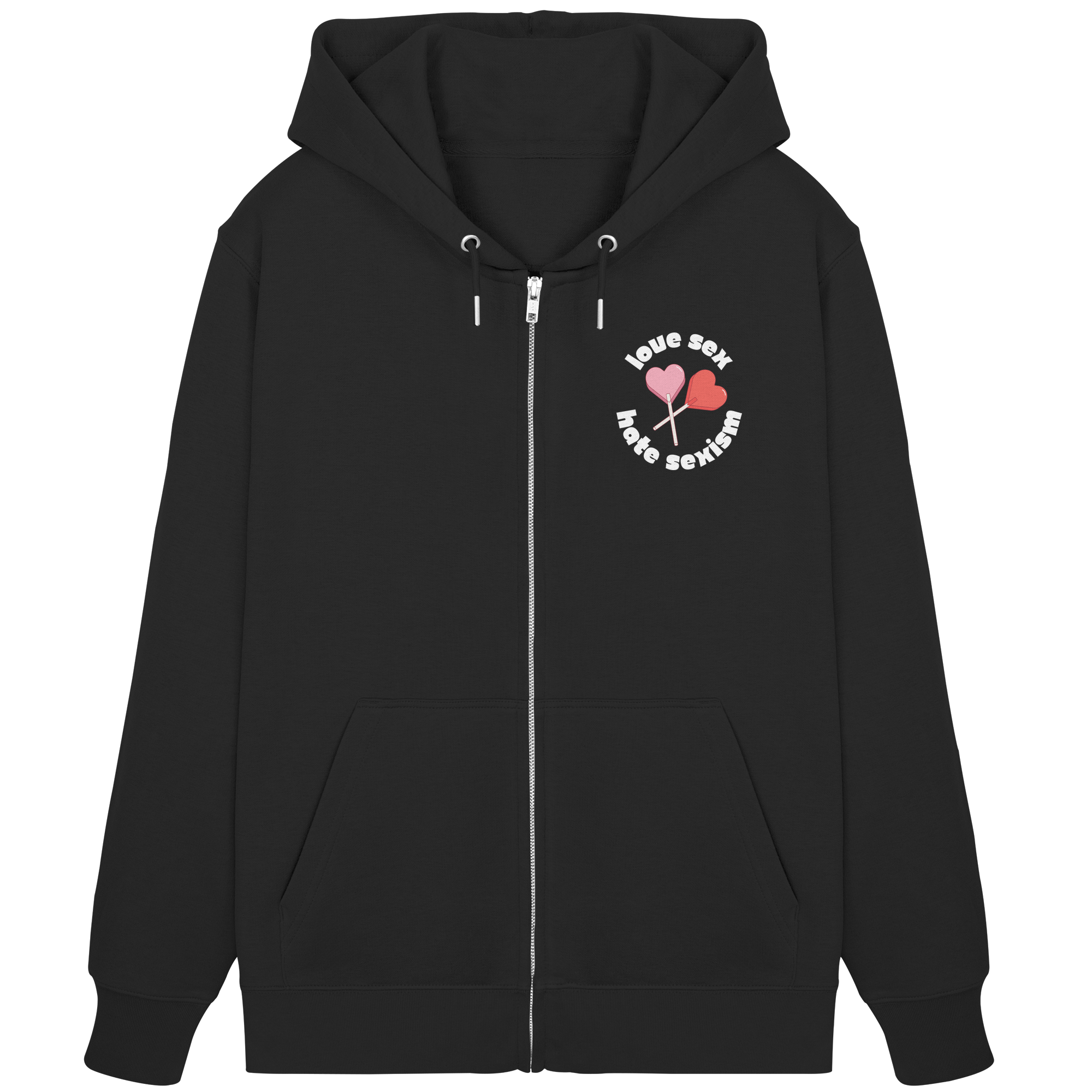 Love Sex Hate Sexism - Organic Zipper