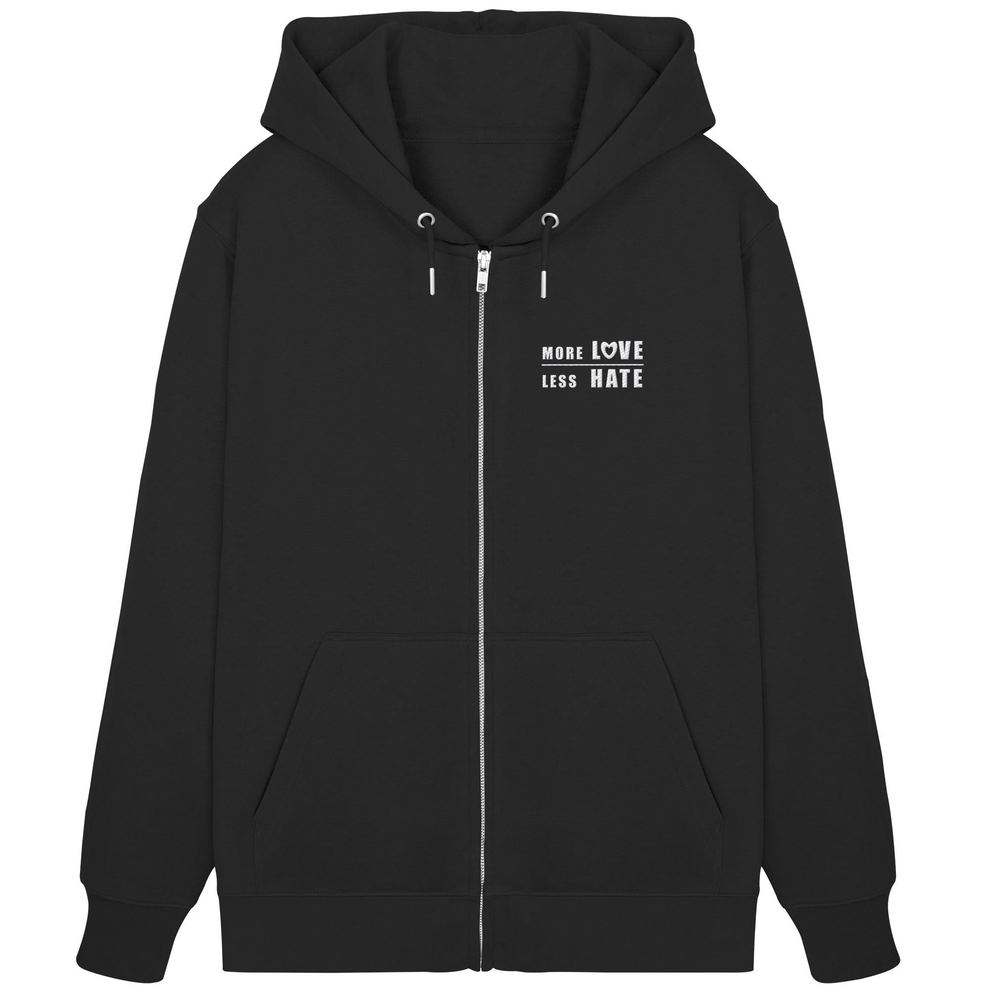 More Love Less Hate "Klare Kante Edition" - Organic Zipper