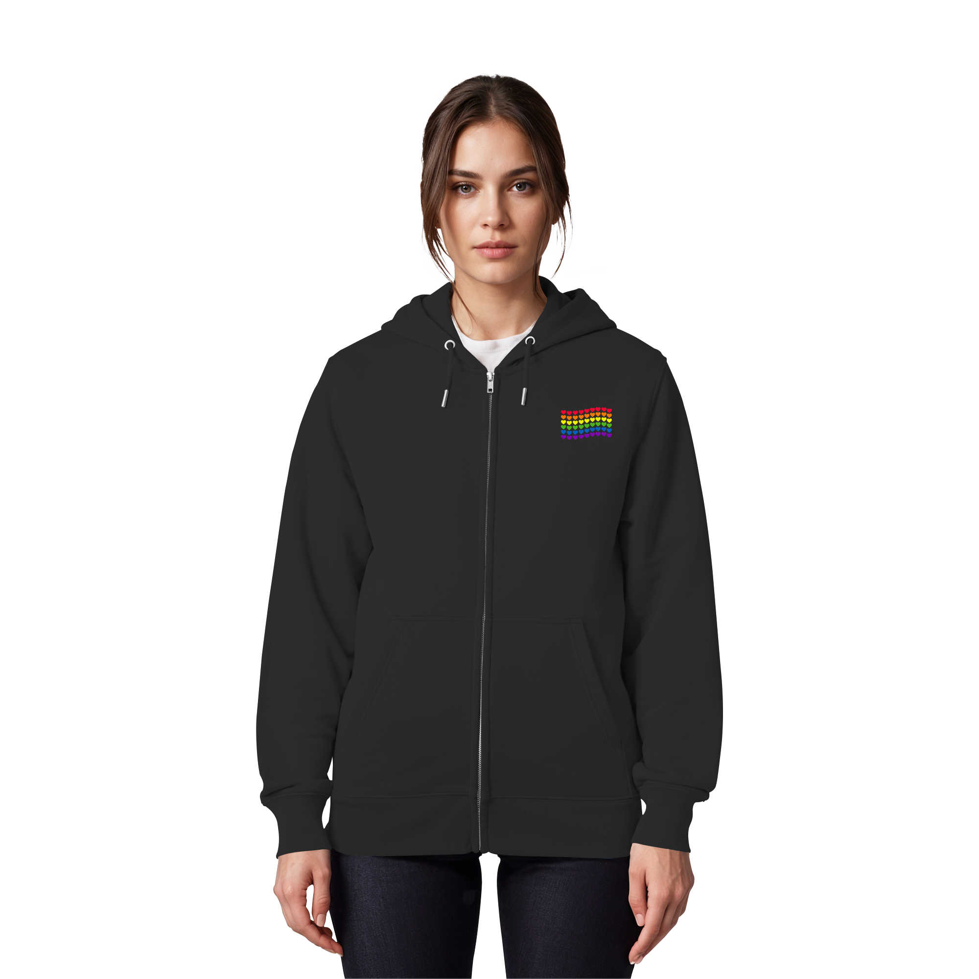 Herzenflagge - Organic Zipper