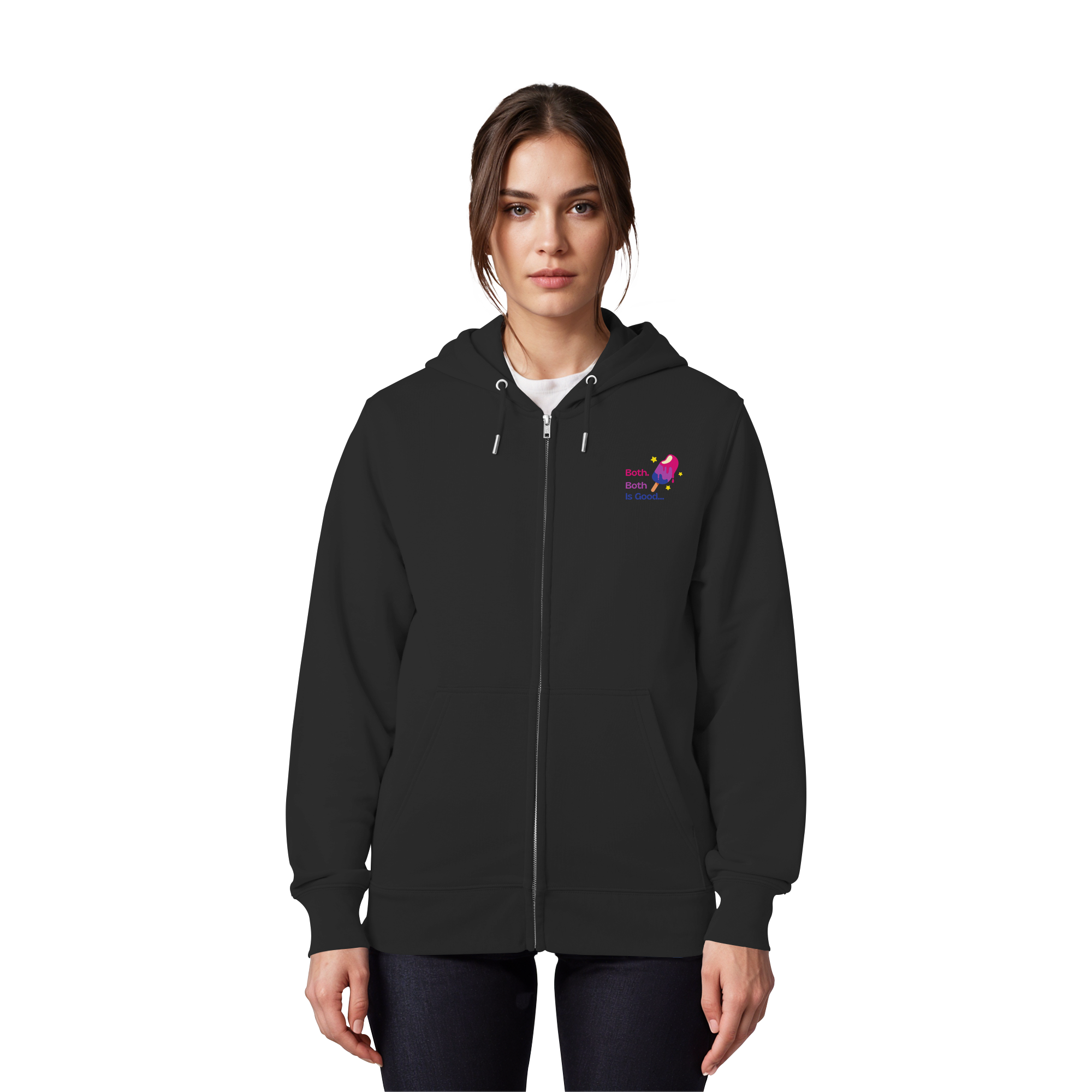 Bi Pride: Both is Good - Organic Zipper