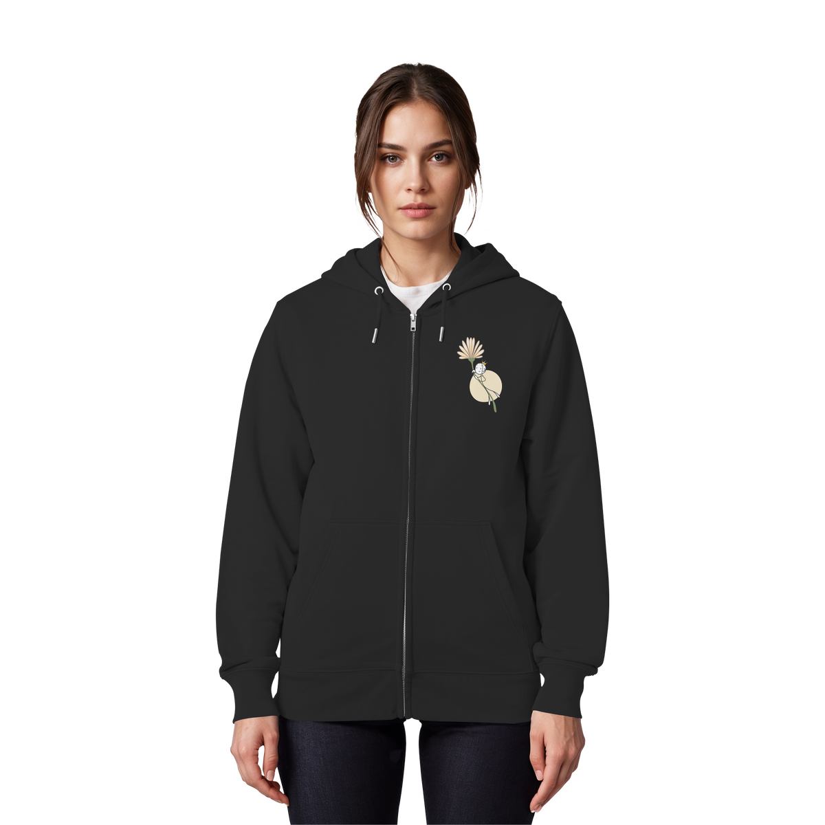 Seelenmännchen "Blumenfliegen Edition" (dunkel) - Organic Zipper