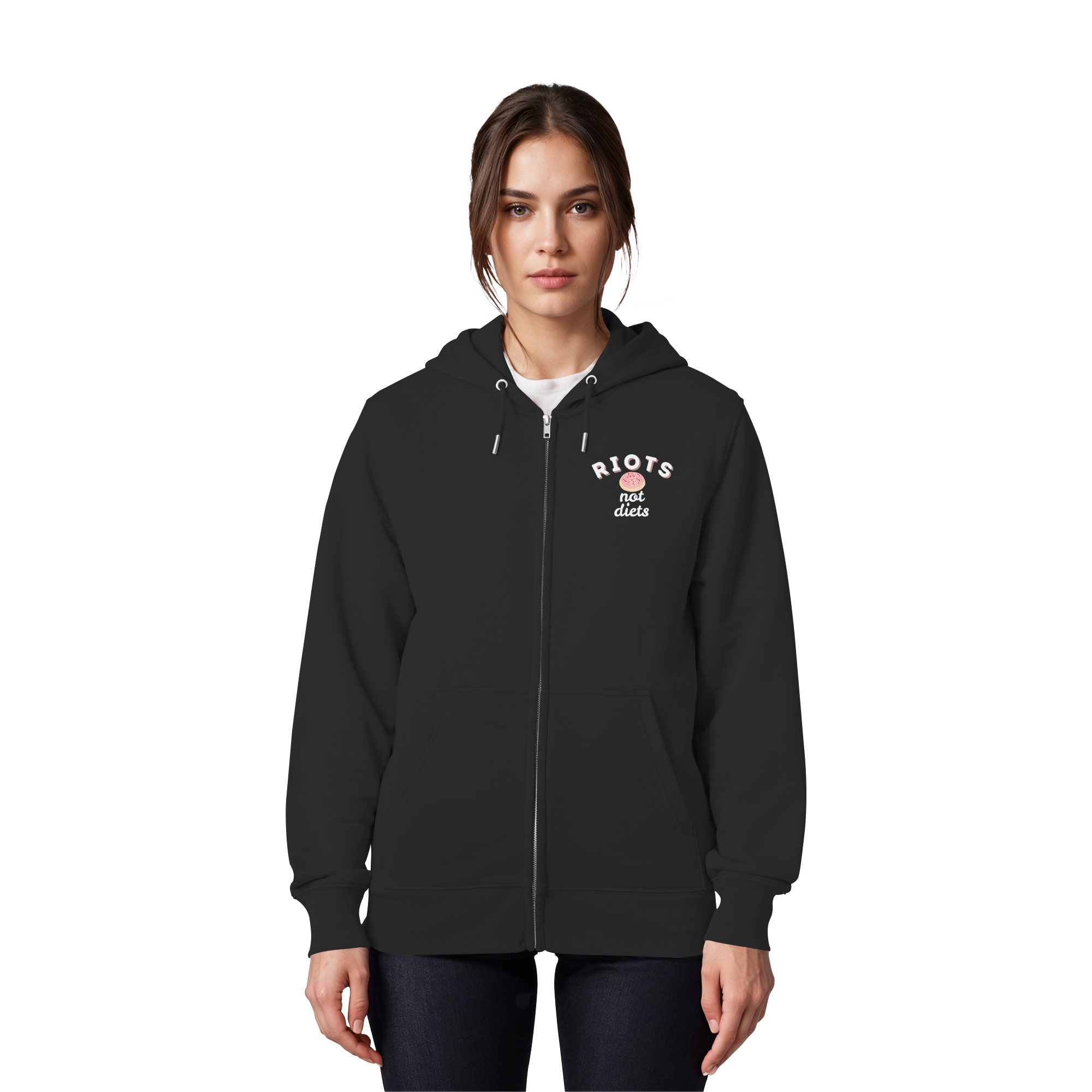 Riots not Diets - Organic Zipper