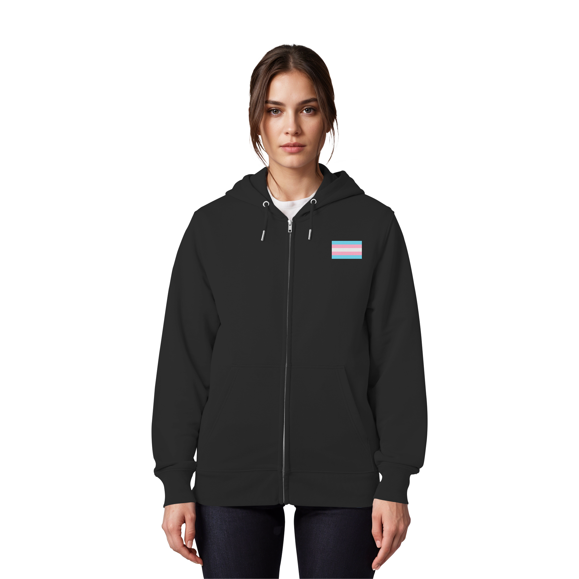 Trans Pride Flag - Organic Zipper