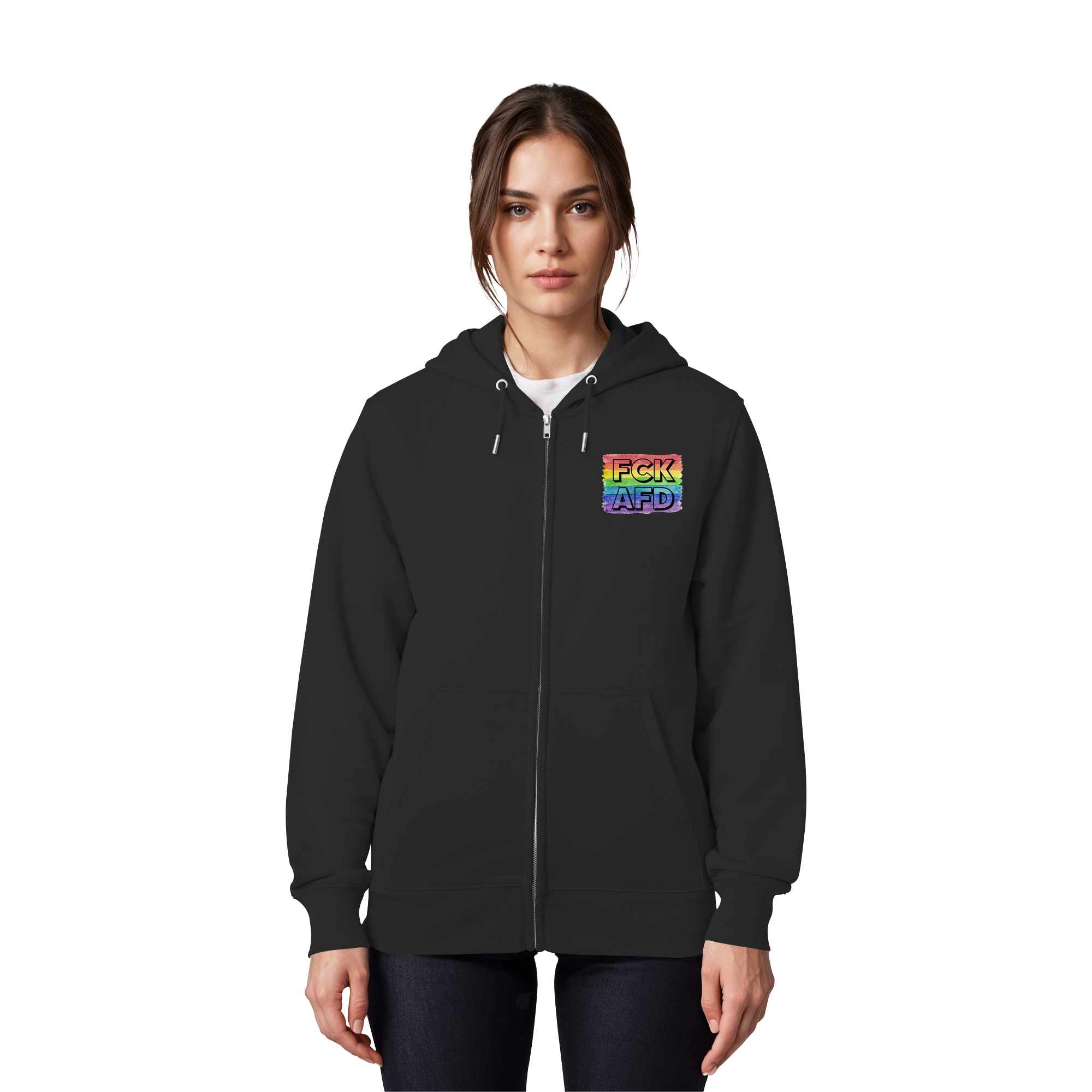 FCK AFD "Rainbow Resistance Edition" - Organic Zipper
