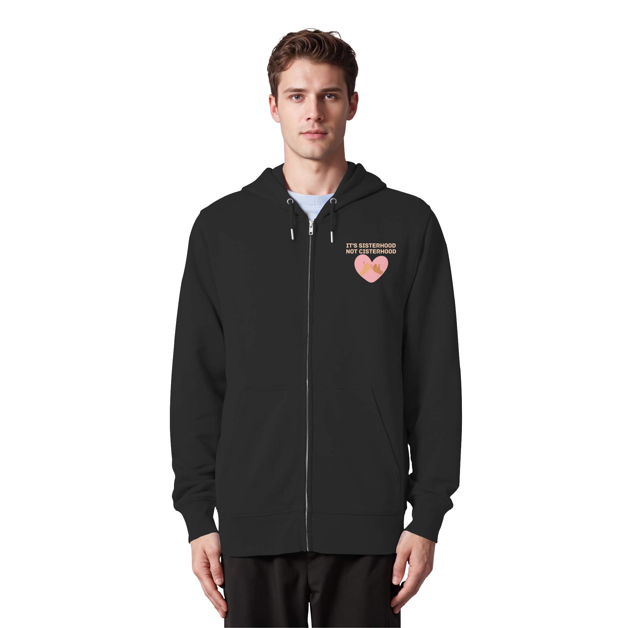 It's Sisterhood Not Cisterhood - Organic Zipper