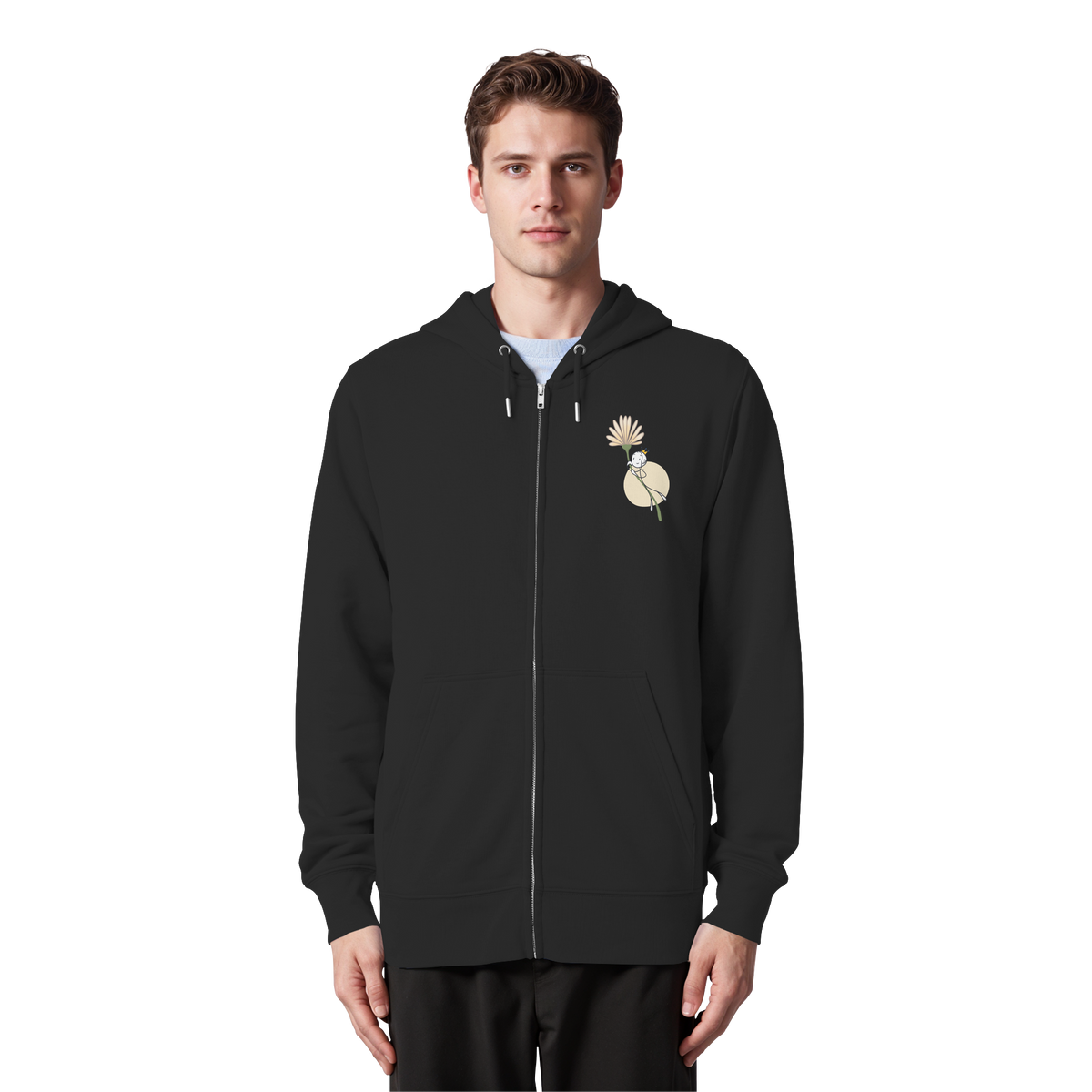 Seelenmännchen "Blumenfliegen Edition" (dunkel) - Organic Zipper