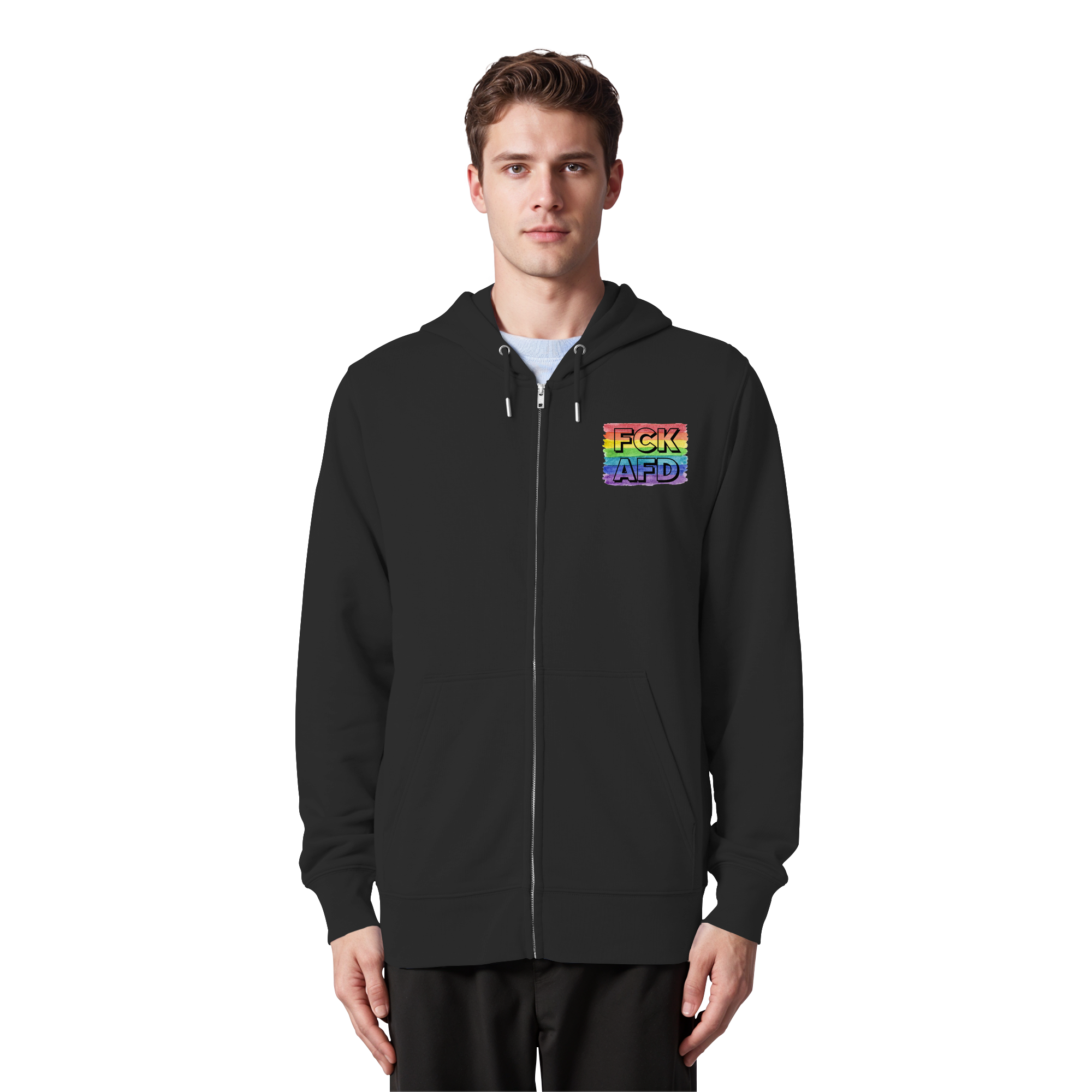 FCK AFD "Rainbow Resistance Edition" - Organic Zipper