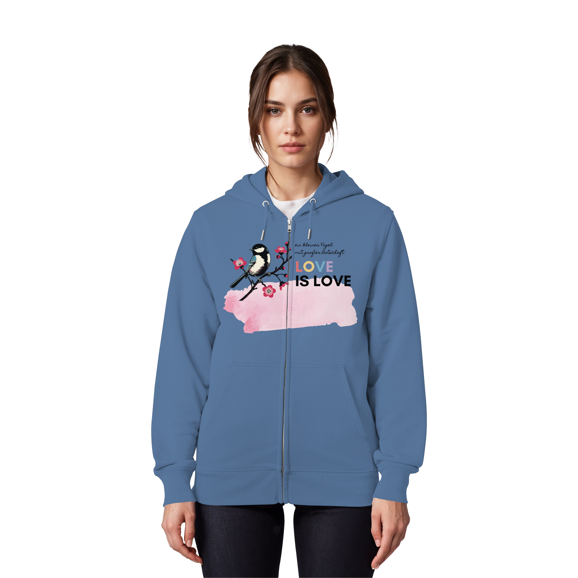 Kleine Flügel, große Botschaft - Organic Zipper
