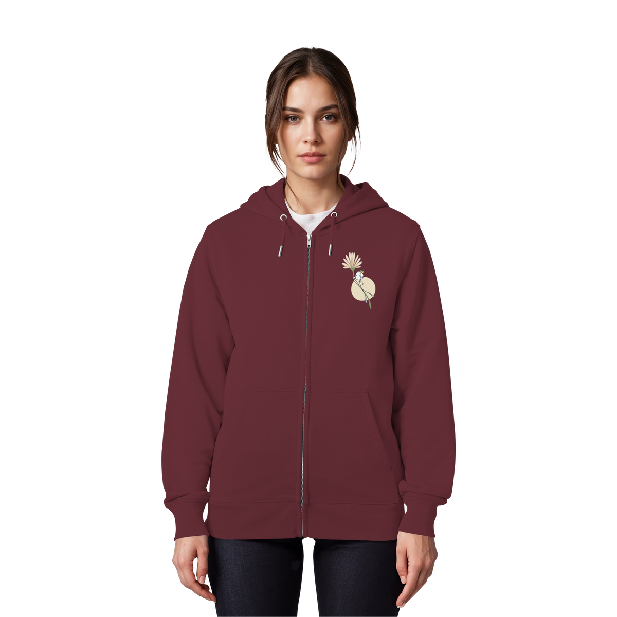 Seelenmännchen "Blumenfliegen Edition" (dunkel) - Organic Zipper