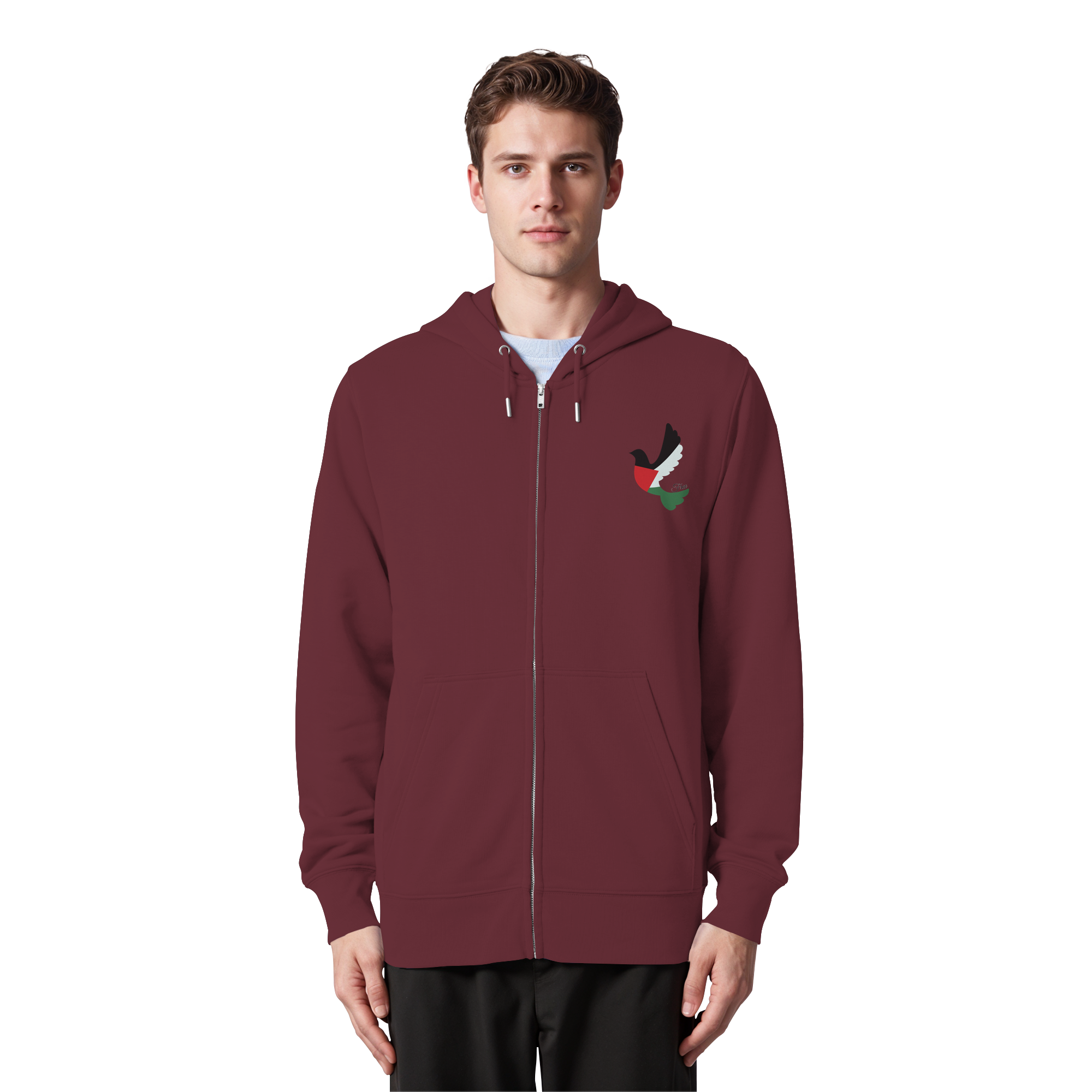 Free Palestine "Unbroken Wings Edition" - Organic Zipper