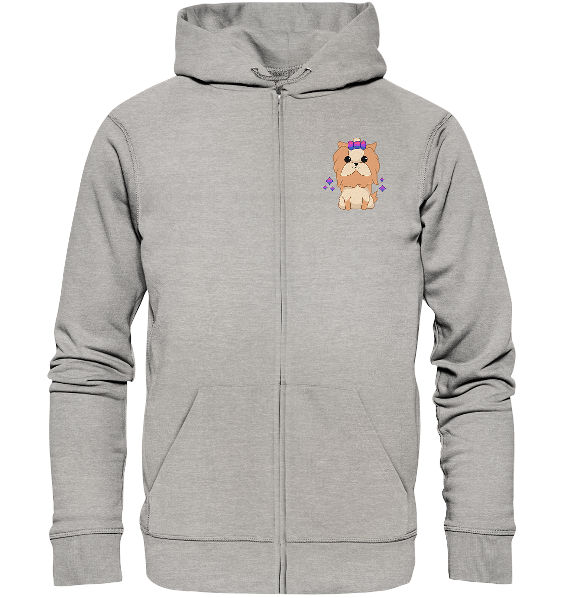 Cute Bisexual Dog Unisex Sweatjacke