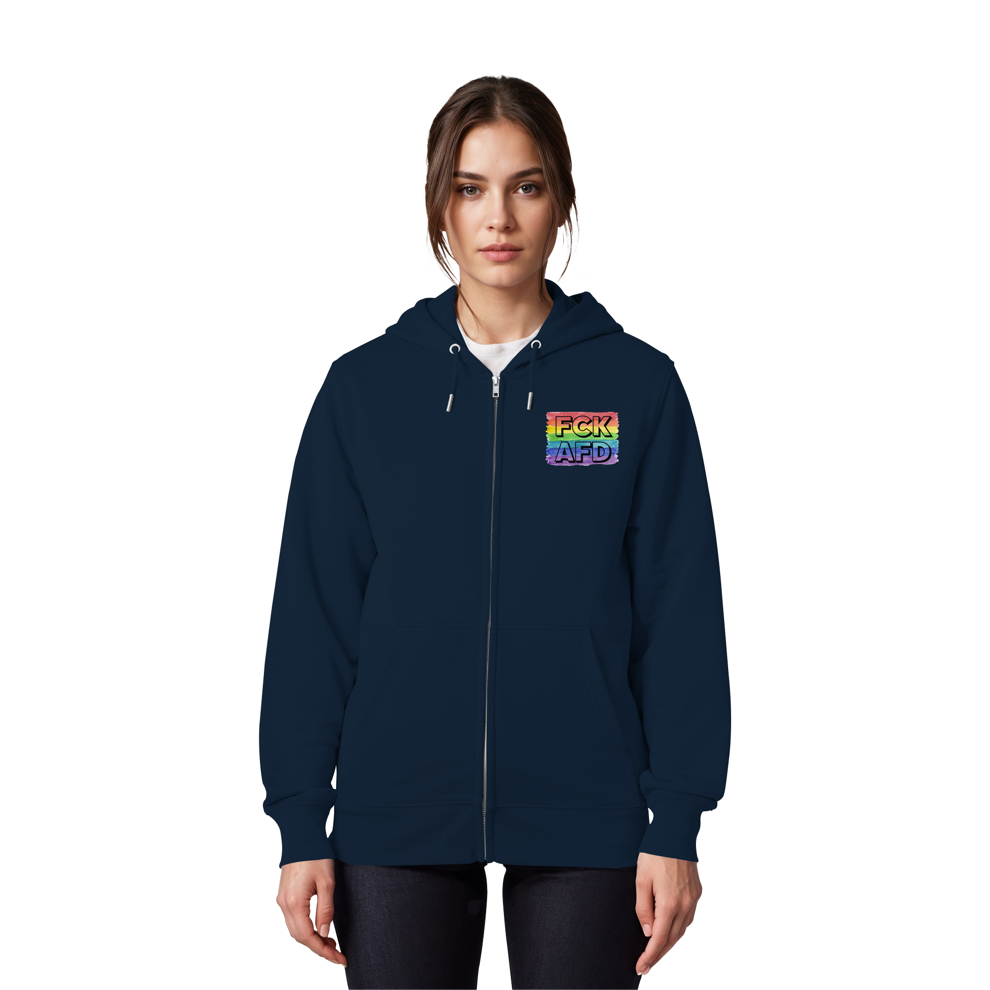 FCK AFD "Rainbow Resistance Edition" - Organic Zipper