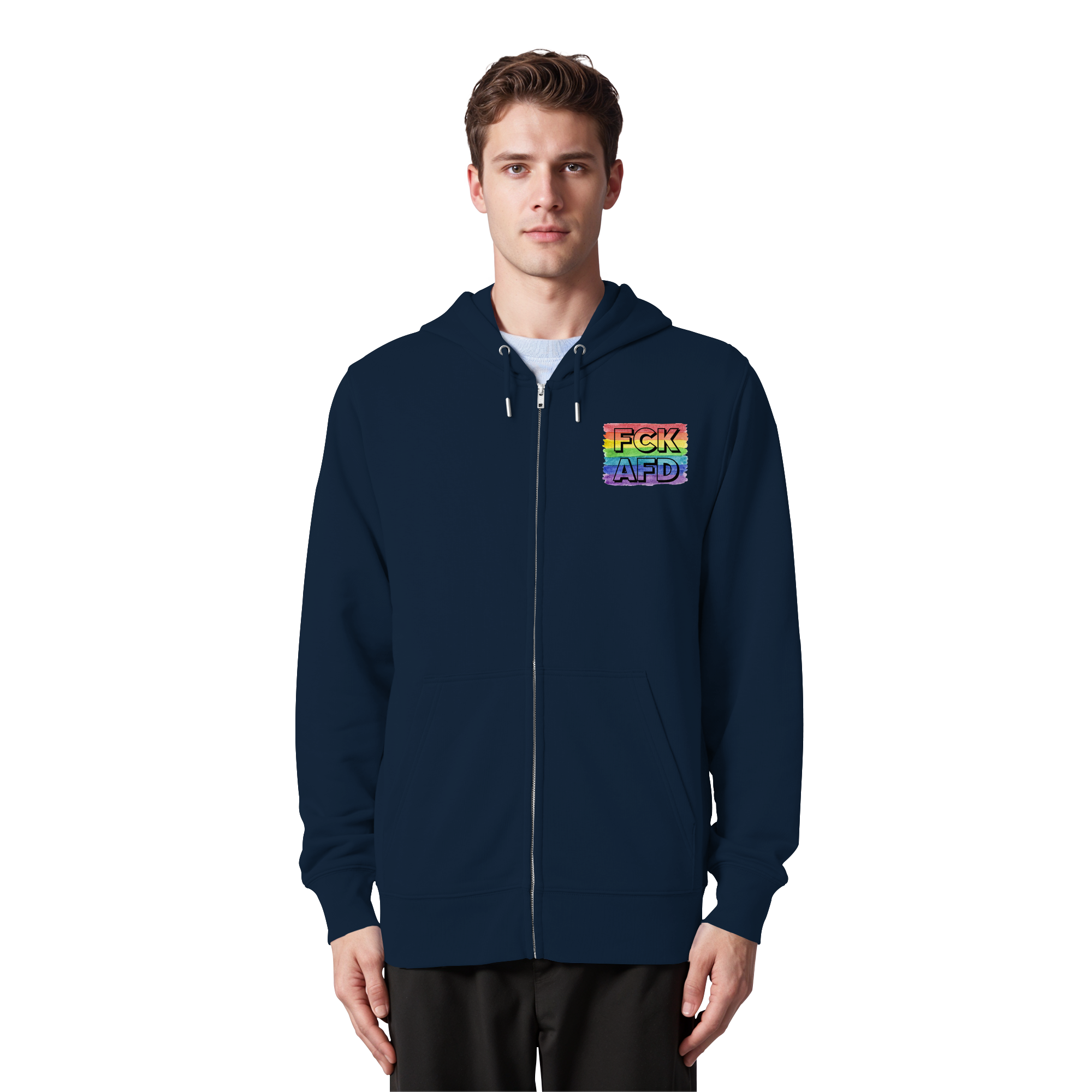 FCK AFD "Rainbow Resistance Edition" - Organic Zipper
